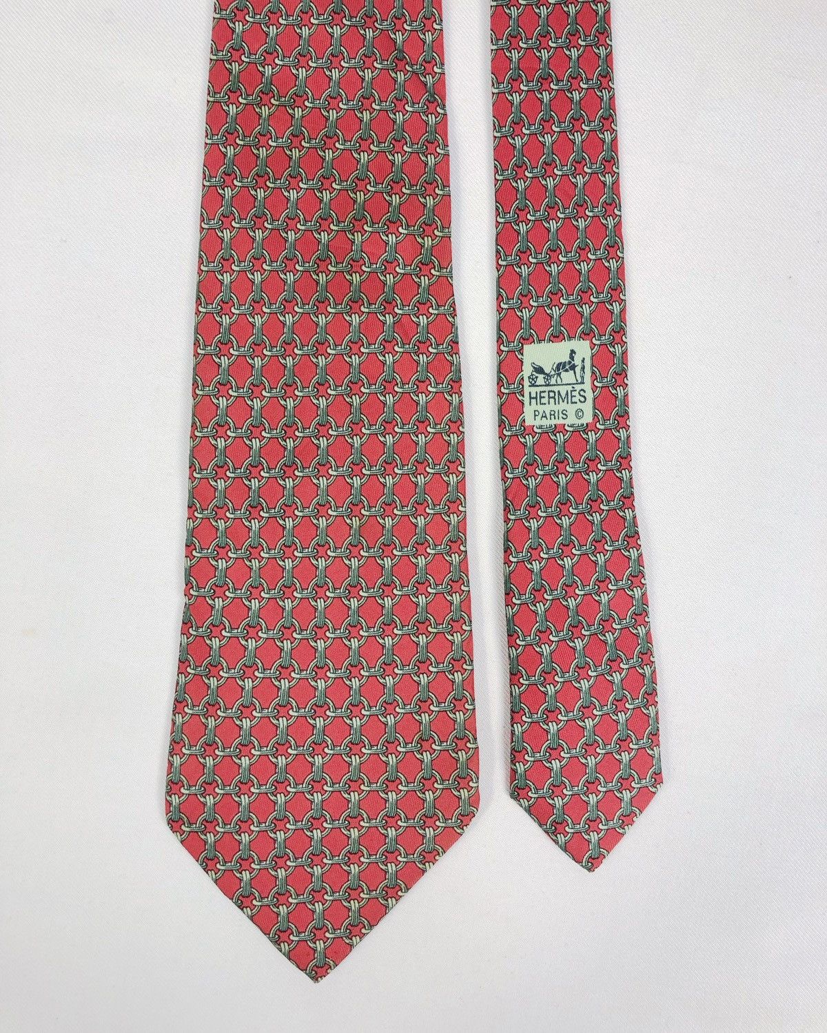 Hermes Rare Vintage Hermes Silk Tie Size ONE SIZE - 3 Thumbnail