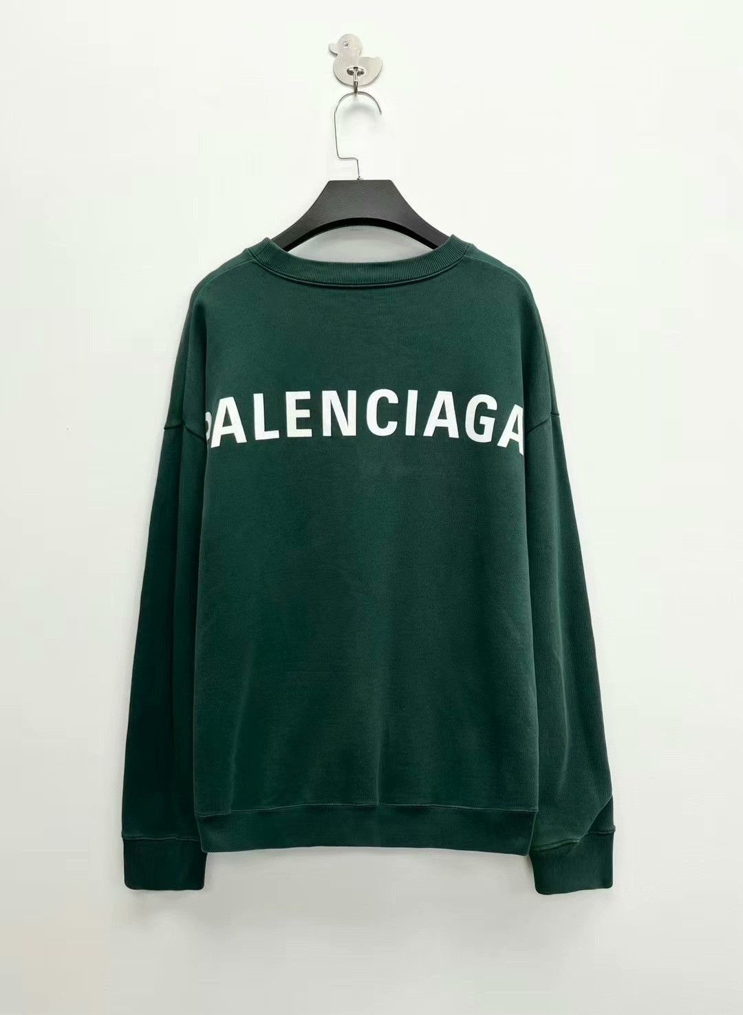 Balenciaga vintage green balenciaga logo sweatshirt Size US L / EU 52-54 / 3 - 1 Thumbnail
