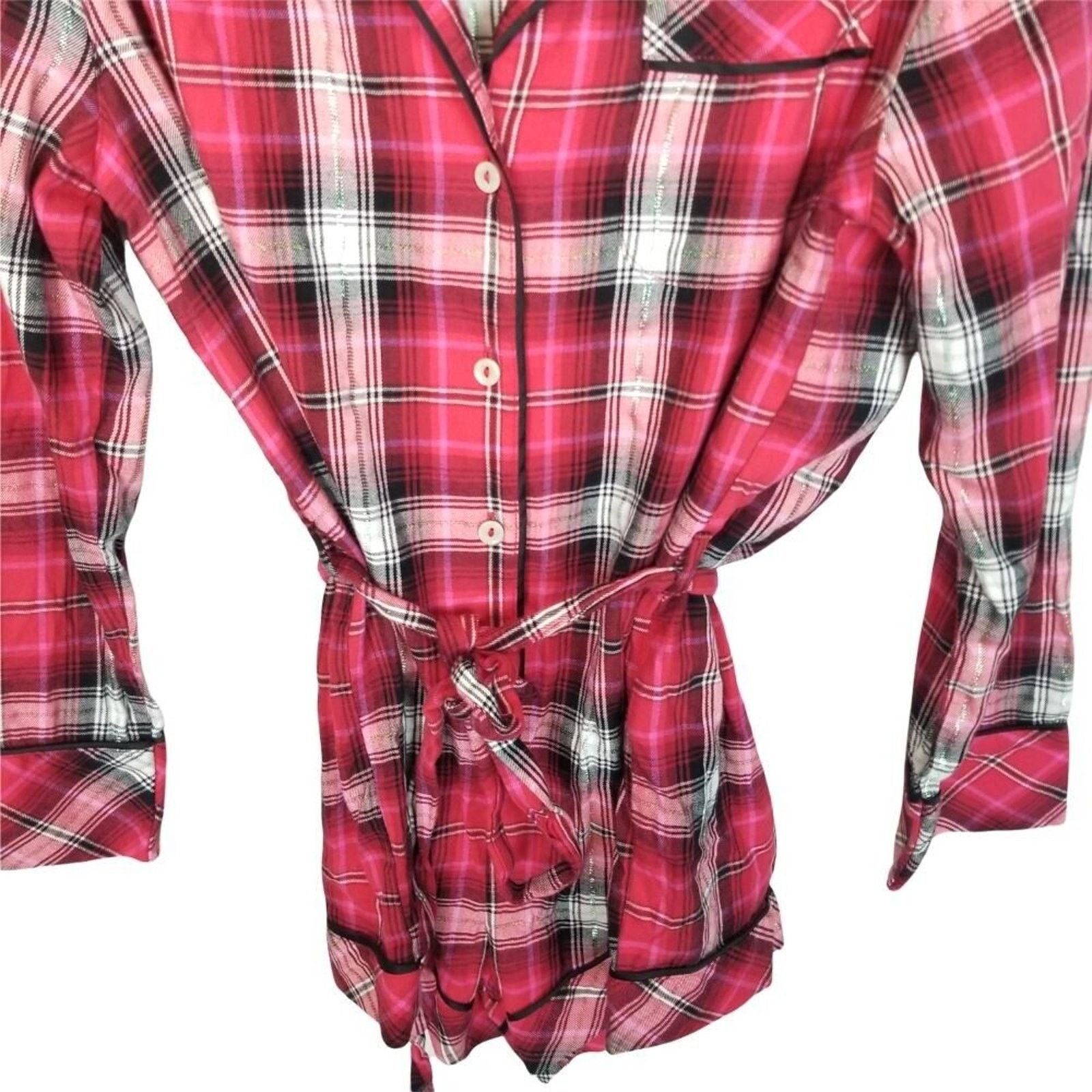 Victoria's Secret Victorias Secret Plaid Romper Sleepwear XS Holiday Preppy Size ONE SIZE - 4 Thumbnail