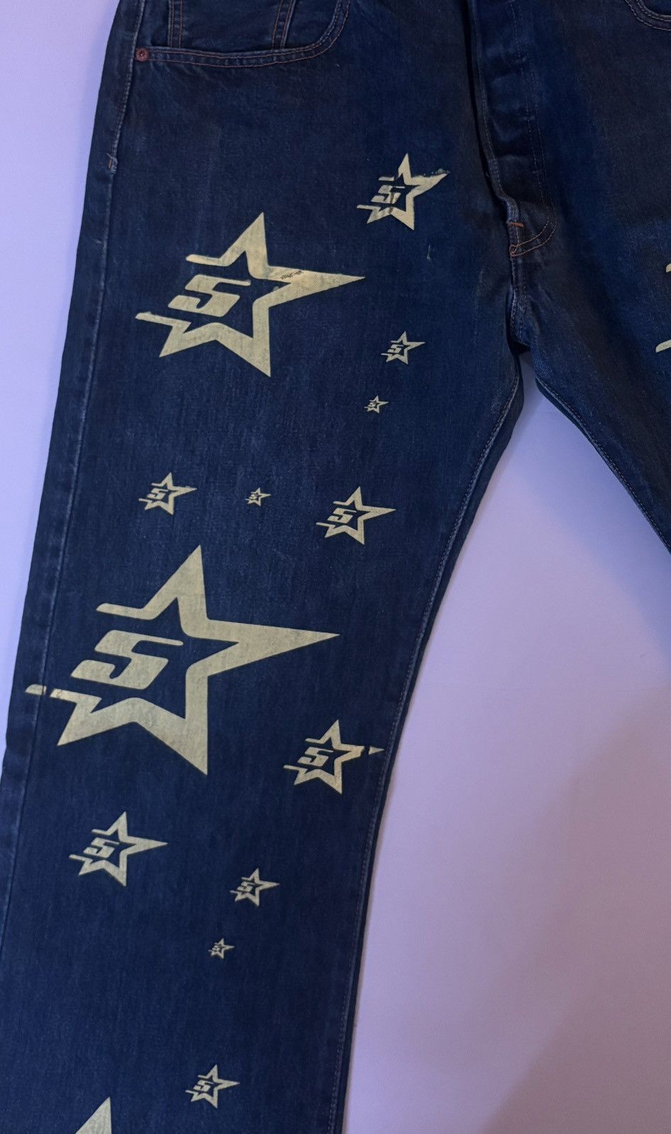 Levi's × Sp5der Sp5der 5star vintage 501 denim Size US 38 / EU 54 - 9 Thumbnail