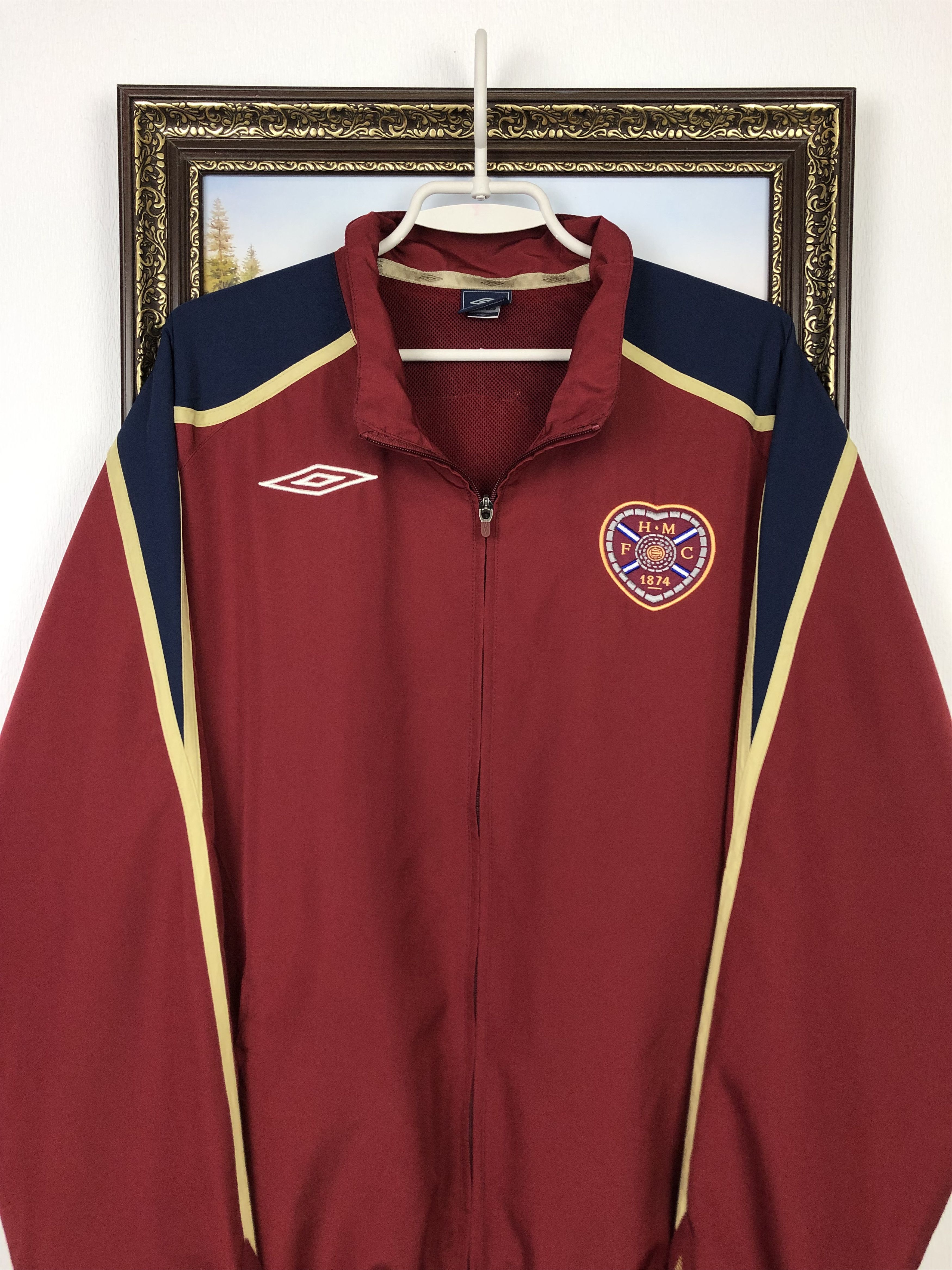 Umbro Vintage Heart Of Midlothian Hearts Football Jacket Track Size US XL / EU 56 / 4 - 2 Thumbnail