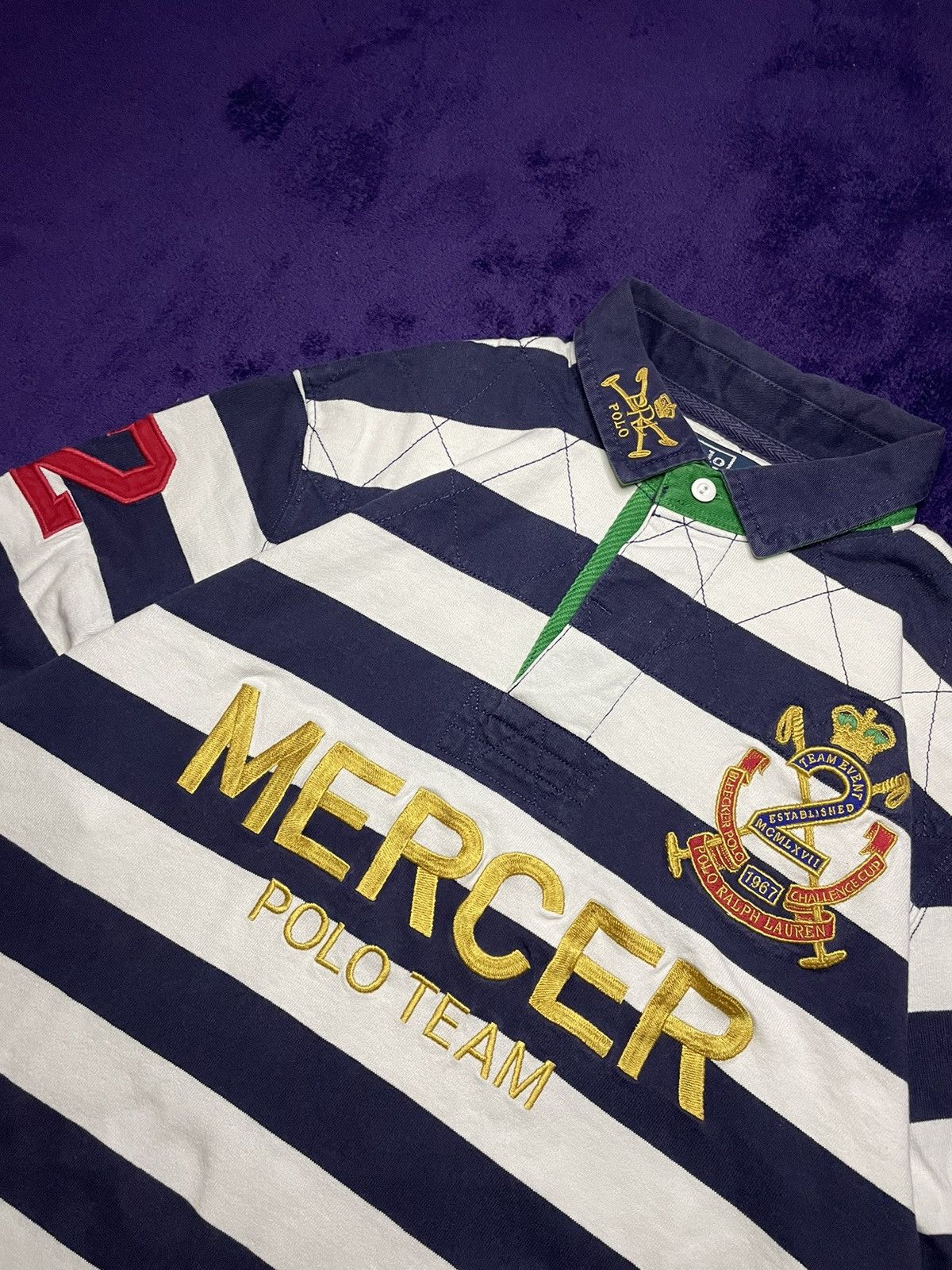 Polo Ralph Lauren × Ralph Lauren Vintage Ralph Lauren longsleeve Mercer Polo Team Size US L / EU 52-54 / 3 - 6 Thumbnail
