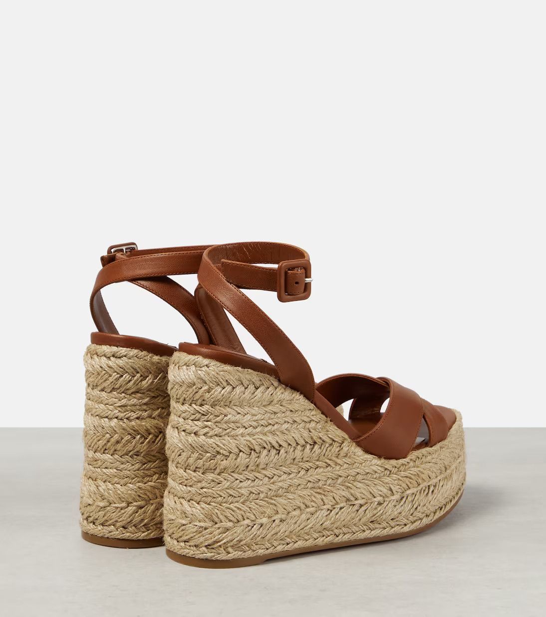 Christian Louboutin o1s1wg110924 Mariza Zeppa Heeled in Brown Size US 7 / IT 37 - 2 Thumbnail