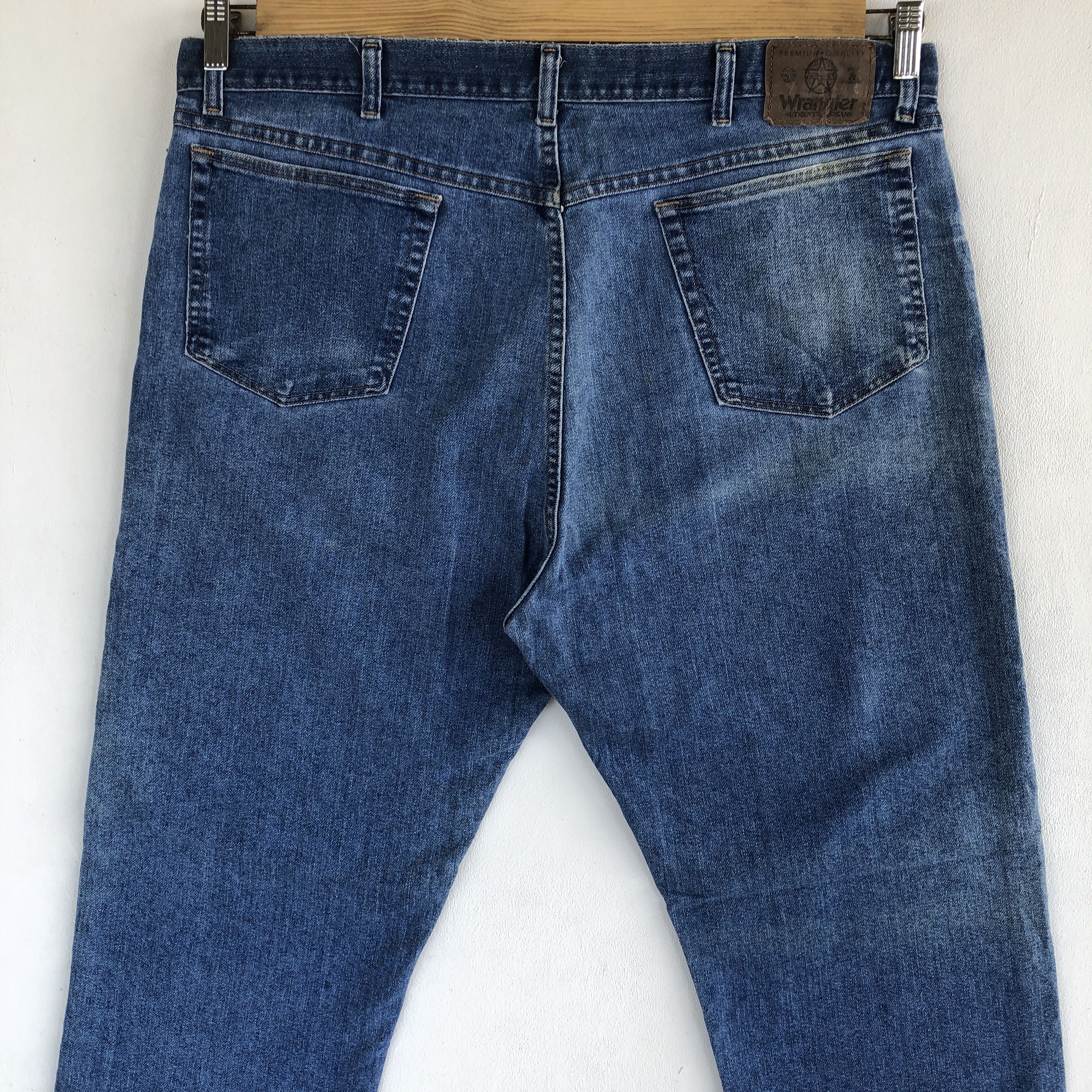 Wrangler Vintage 90's Wrangler Faded Jeans Wrangler Light Wash Denim Size US 36 / EU 52 - 4 Thumbnail