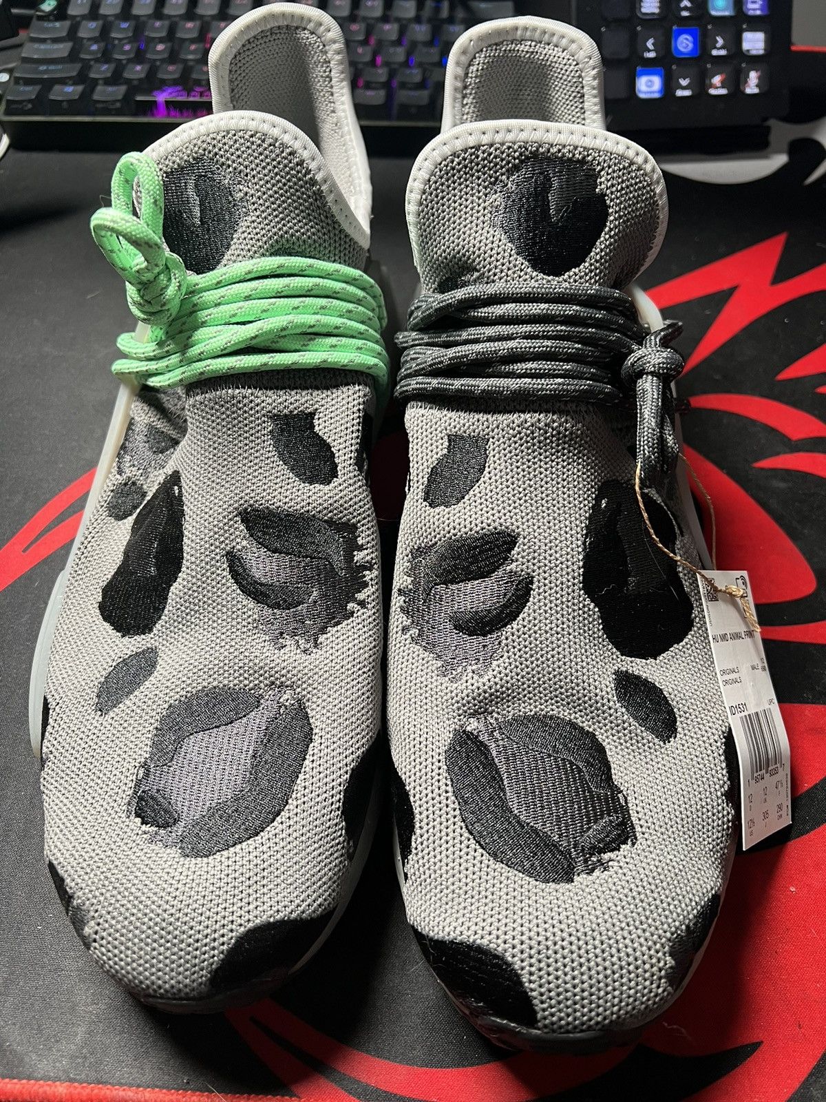 Adidas x Pharrell HU NMD ANIMAL PRINT in Gray/Black 12.5US