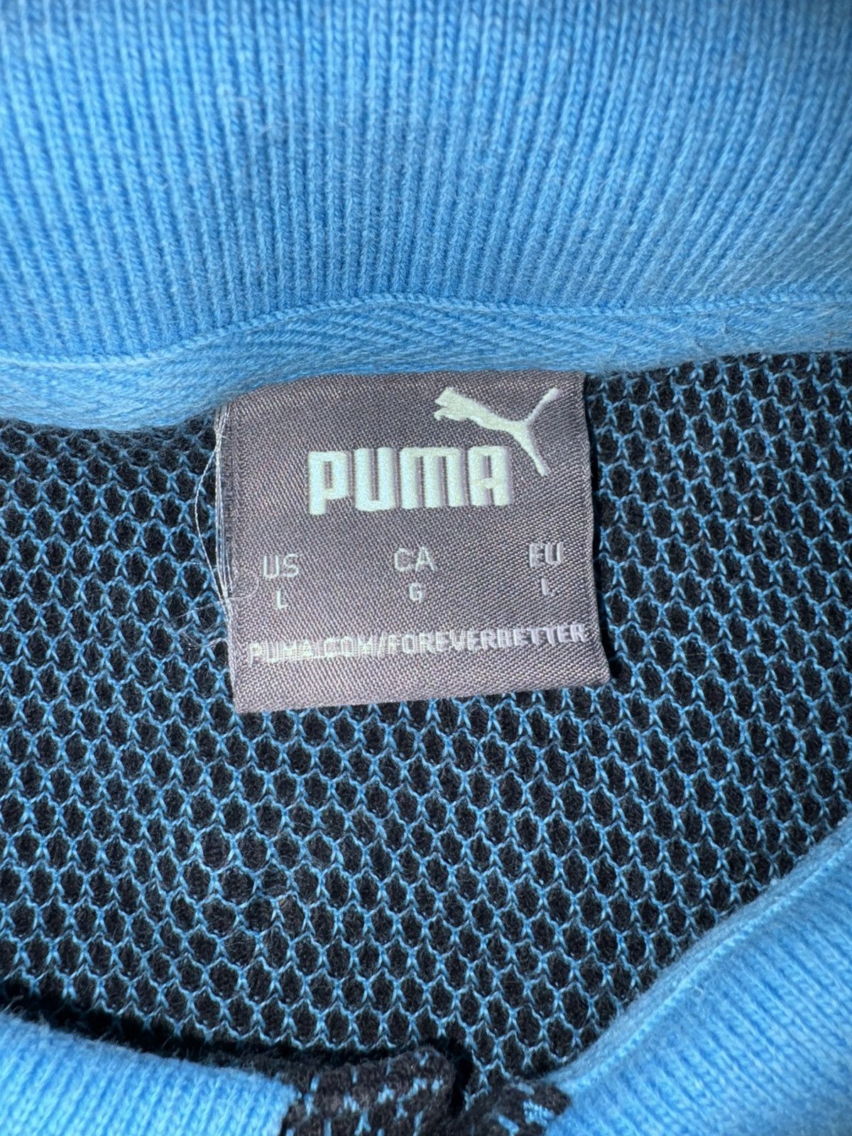 Puma Puma Textured Micro-Knit Polo Navy Blue Size L 585679-01 Size US L / EU 52-54 / 3 - 6 Thumbnail