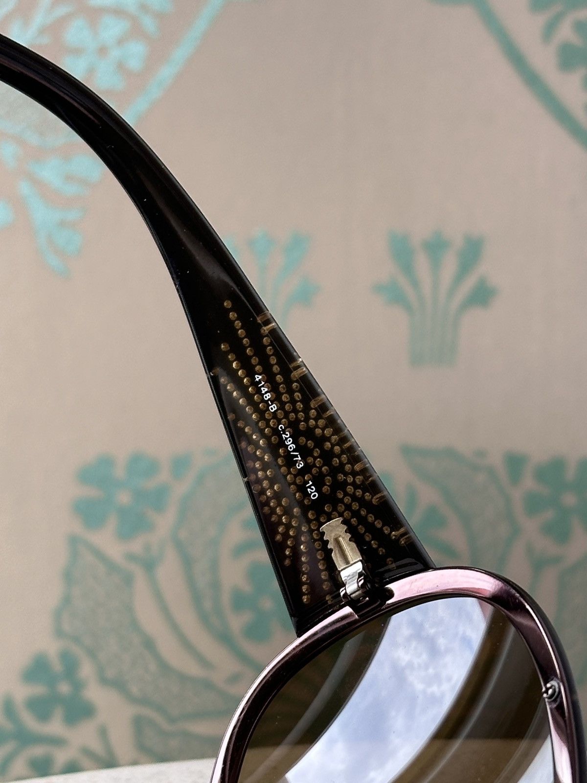 Chanel CHANEL Shield Mask Rhinestones CC Logo Sunglasses 4148-B Y2K Size ONE SIZE - 9 Thumbnail