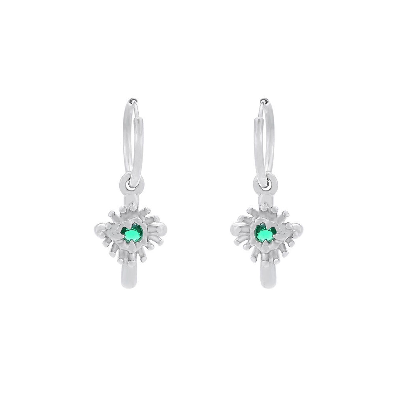 Jewelry Green Gemstone Earrings Size ONE SIZE - 6 Thumbnail