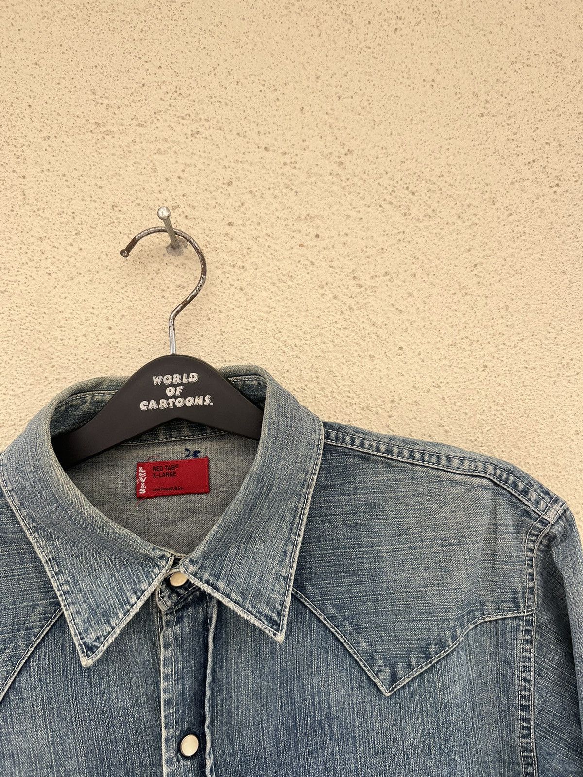 Levi's Vintage 2005 Levi’s Red Tab Faded Mud Denim Western Shirt Size US L / EU 52-54 / 3 - 7 Thumbnail