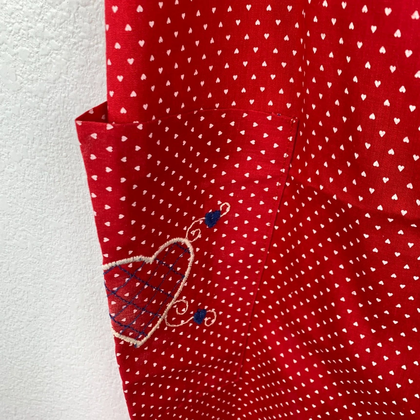 Vintage Vintage Red Hearts Nightgown Muumuu Button Robe Valentines Day Caftan Small Med Nightgown MUUMUU Red Hearts Valentines Day 1980s Womens XS-? Size ONE SIZE - 4 Thumbnail