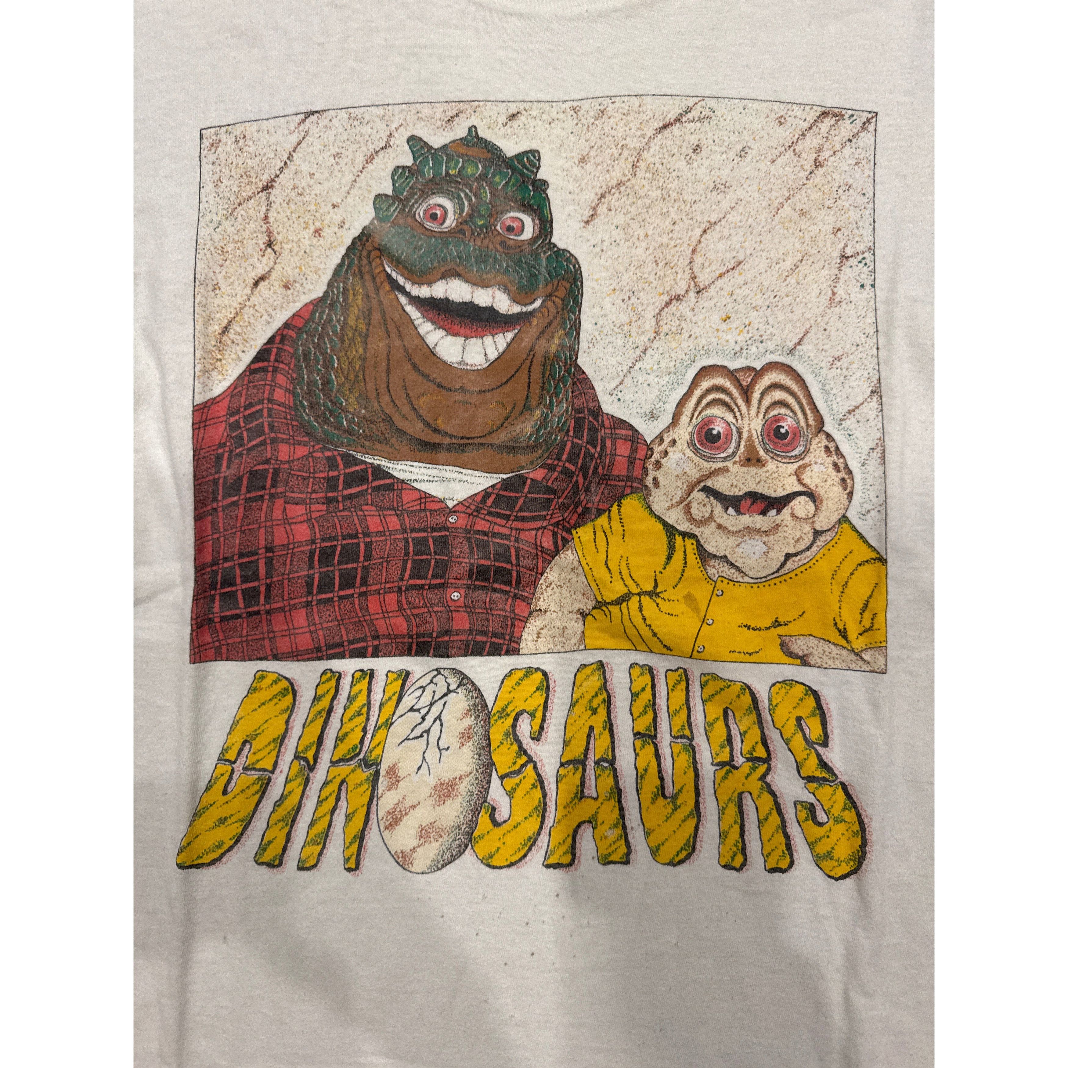 Other 80s Dinosaurs TV Promo White Tagged XL (L) Screen Stars T-Sh Size US XL / EU 56 / 4 - 5 Thumbnail
