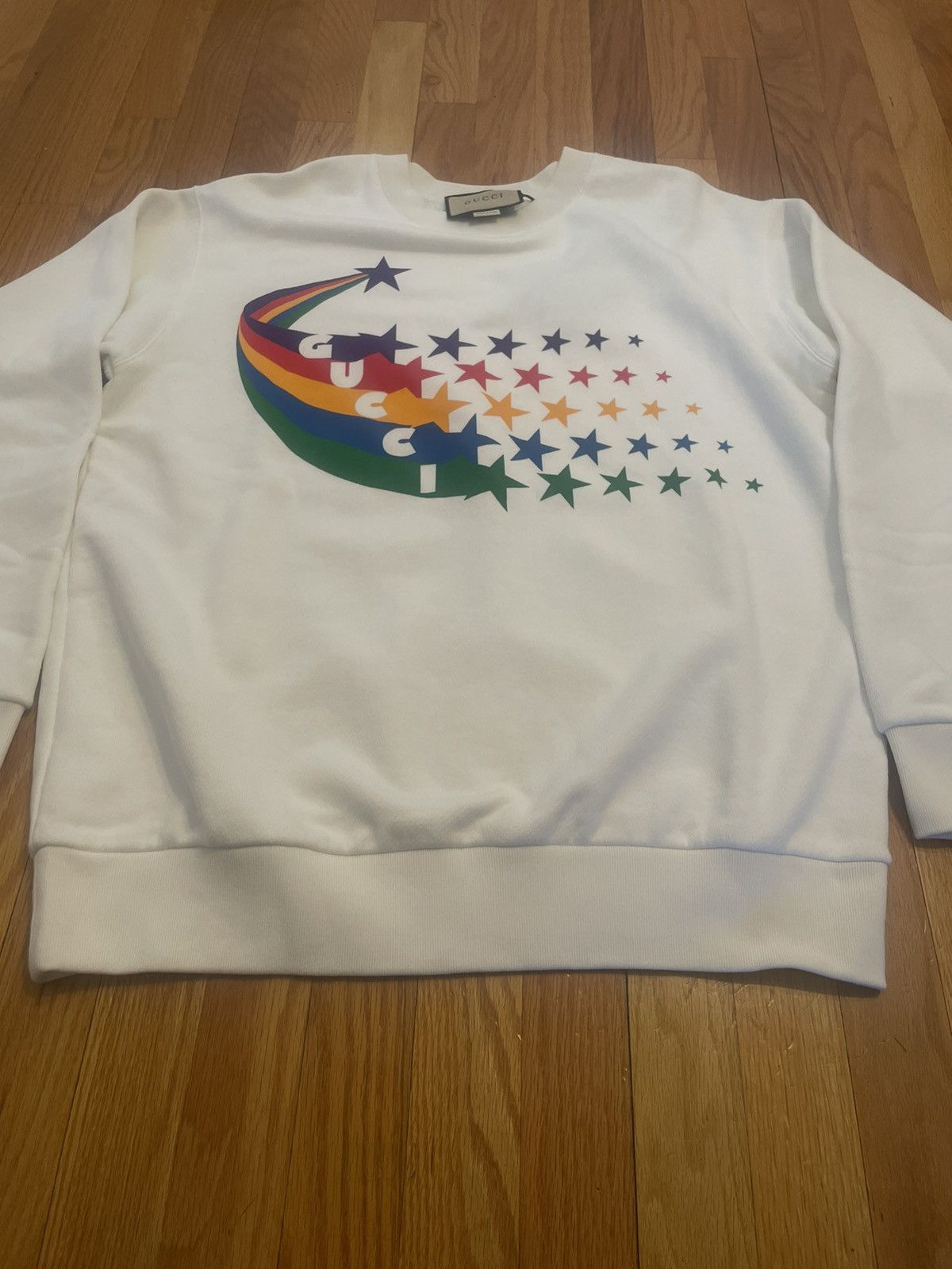 Gucci Brand New Gucci Rainbow Star Sweatshirt Small Sweater Size US S / EU 44-46 / 1 - 4 Thumbnail