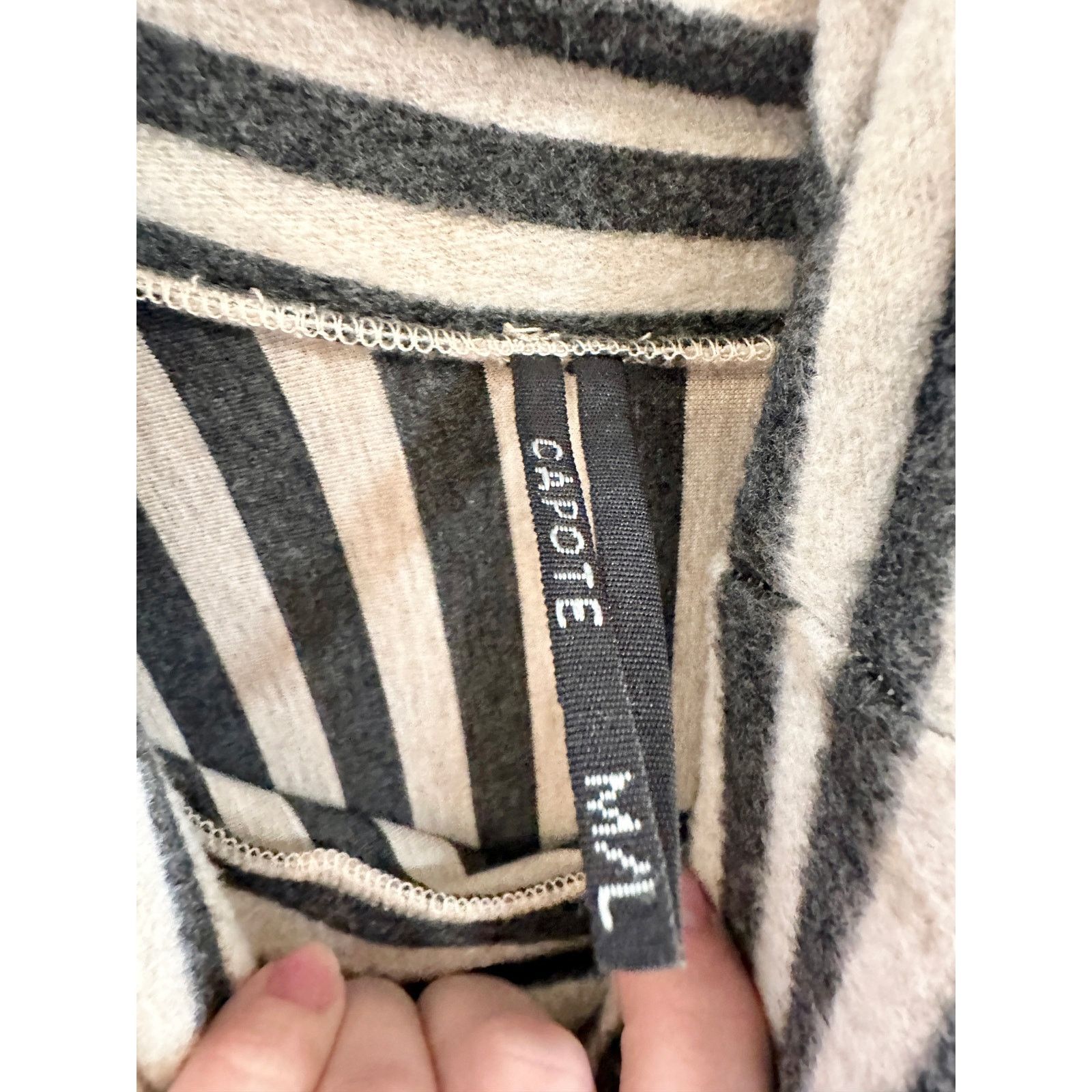 Other Capote Soft Striped Turtleneck Poncho size M/L Size L / US 10 / IT 46 - 8 Thumbnail