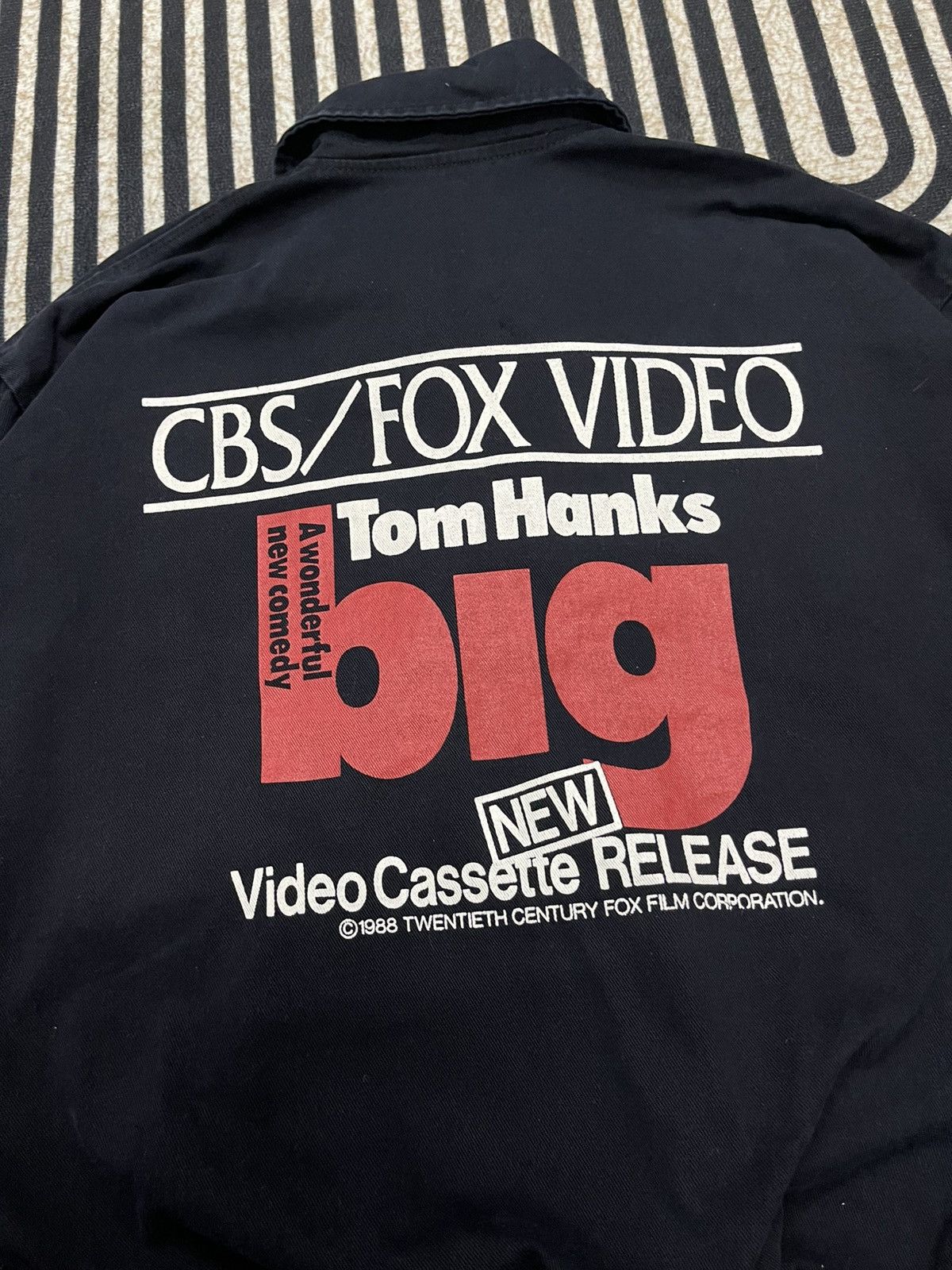 Vintage 80s TOM HANKS “BIG” MOVIE PROMO JACKET CBS/FOX RARE Size US L / EU 52-54 / 3 - 12 Thumbnail