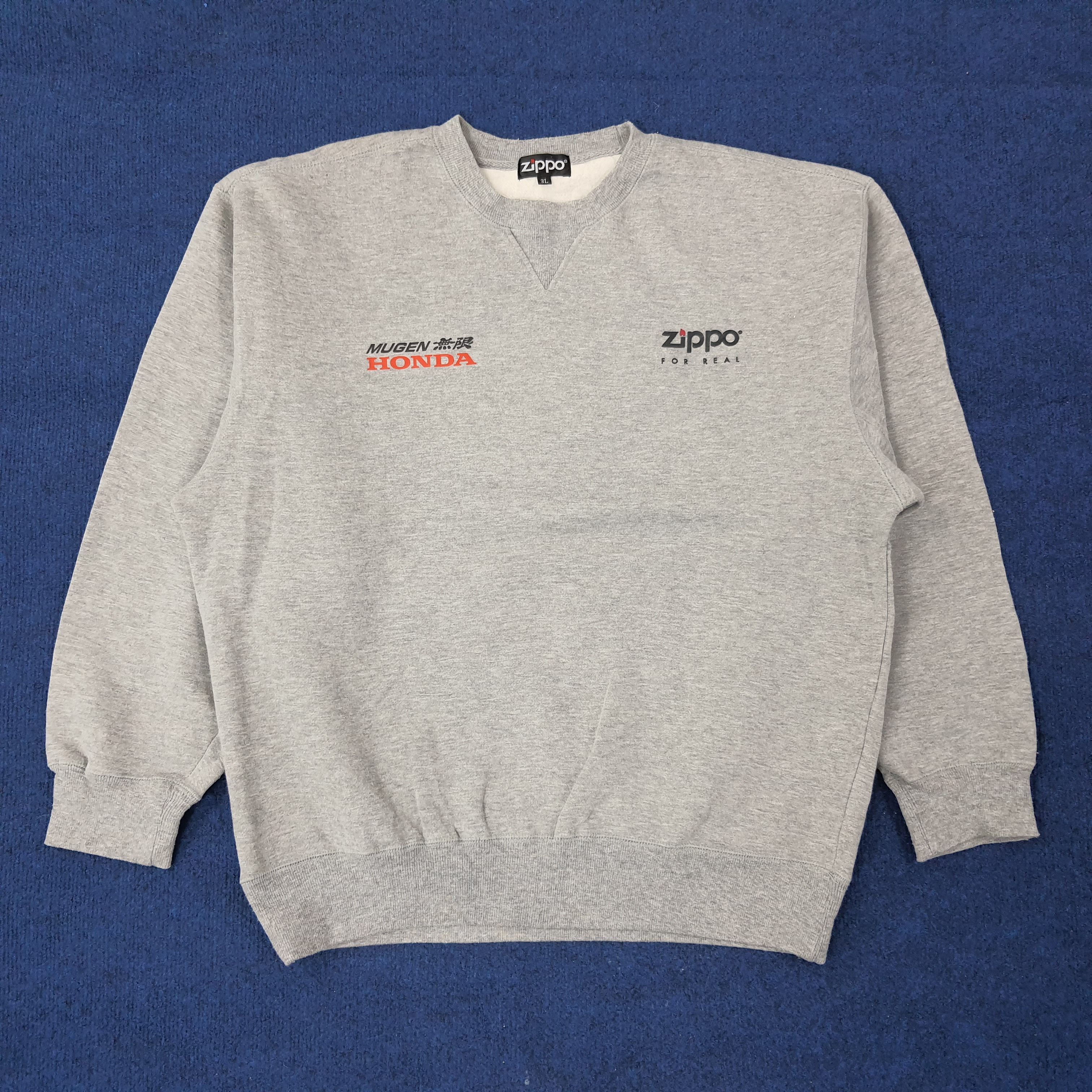 Japanese Brand Vintage Zippo x Custom Mugen HONDA Sports Sweatshirt C247N15 Size US L / EU 52-54 / 3 - 3 Thumbnail