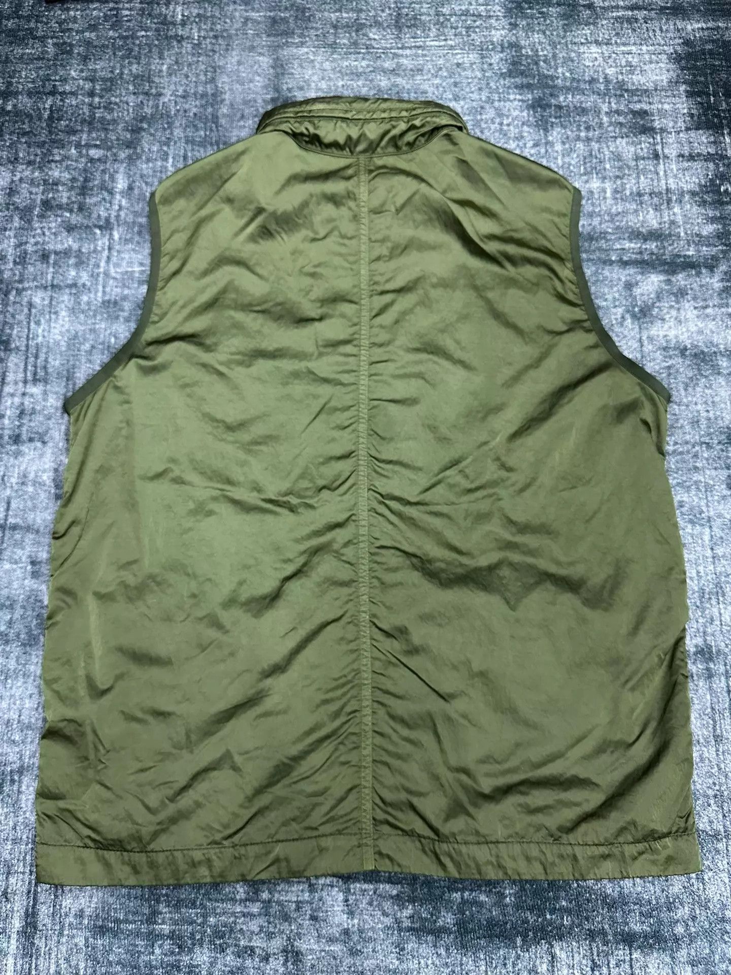 Stone Island Stone Island 21ss Liquid Metal Nylon Green M Tactical Vest Size US M / EU 48-50 / 2 - 3 Thumbnail