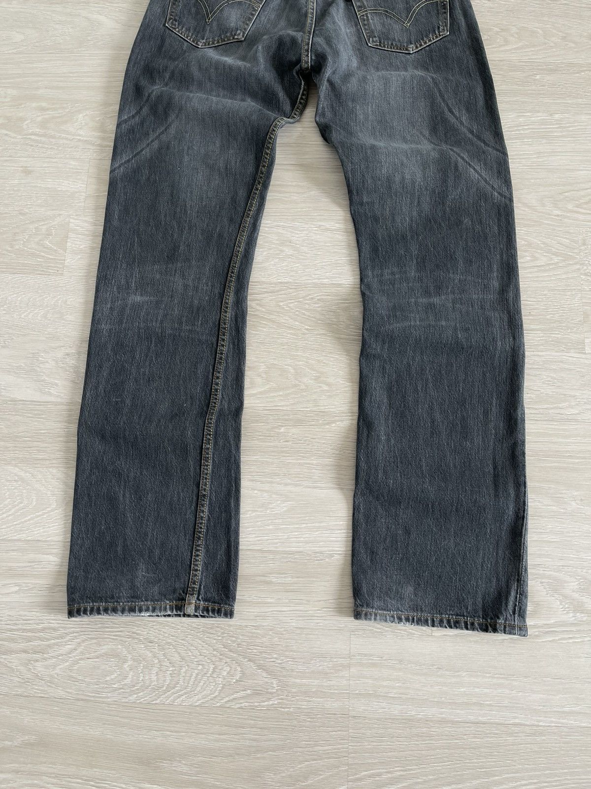 Levi's Vintage 00s Levi's 501 Gray Washed Denim Straight Jeans Size US 33 - 10 Thumbnail