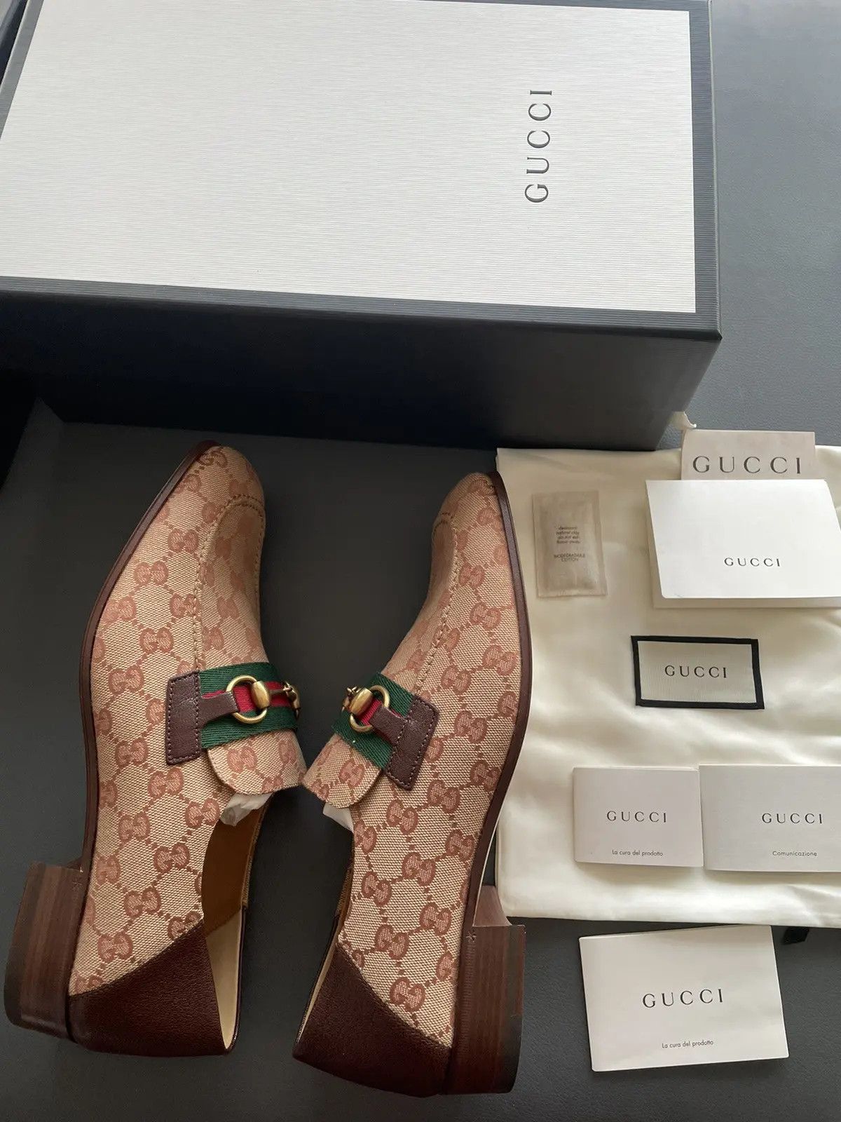 Gucci Brand New Limited Super Runway Iconic GG Logo Leather Loafer Size US 10 / EU 43 - 3 Thumbnail