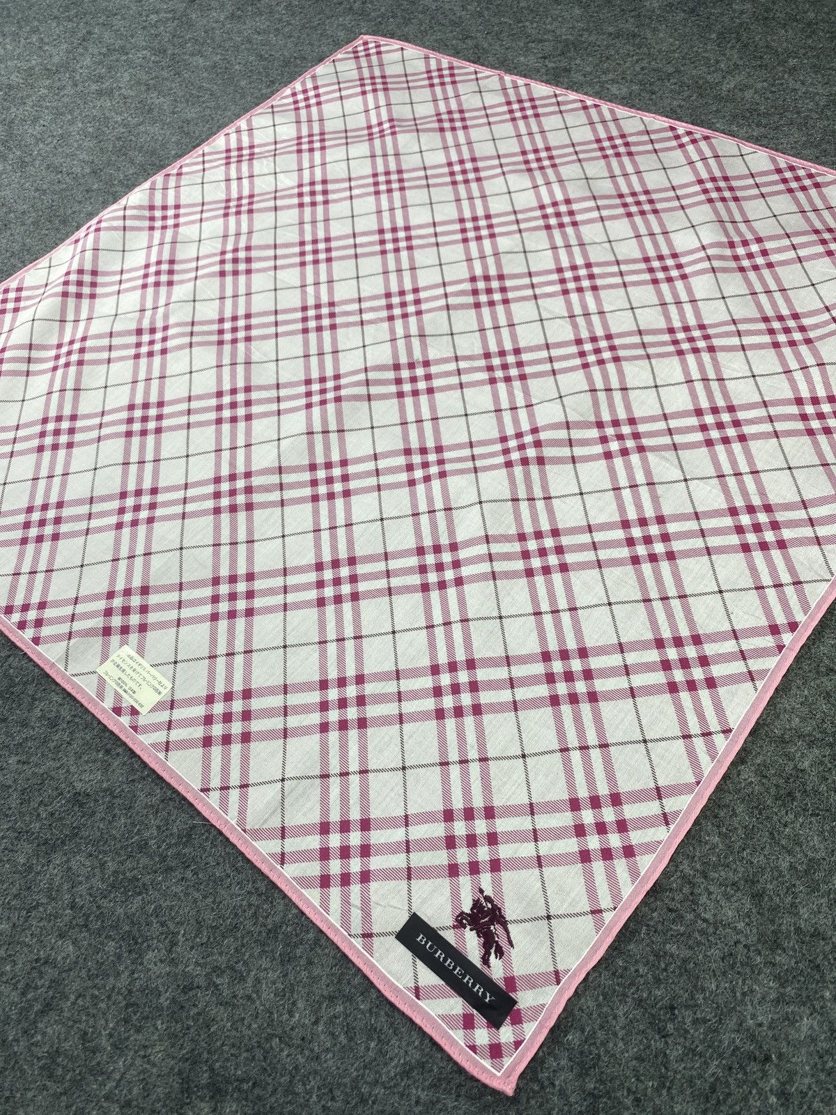 Burberry × Vintage Burberry Handkerchief / Bandana / Neckerchief- B026 Size ONE SIZE - 4 Thumbnail