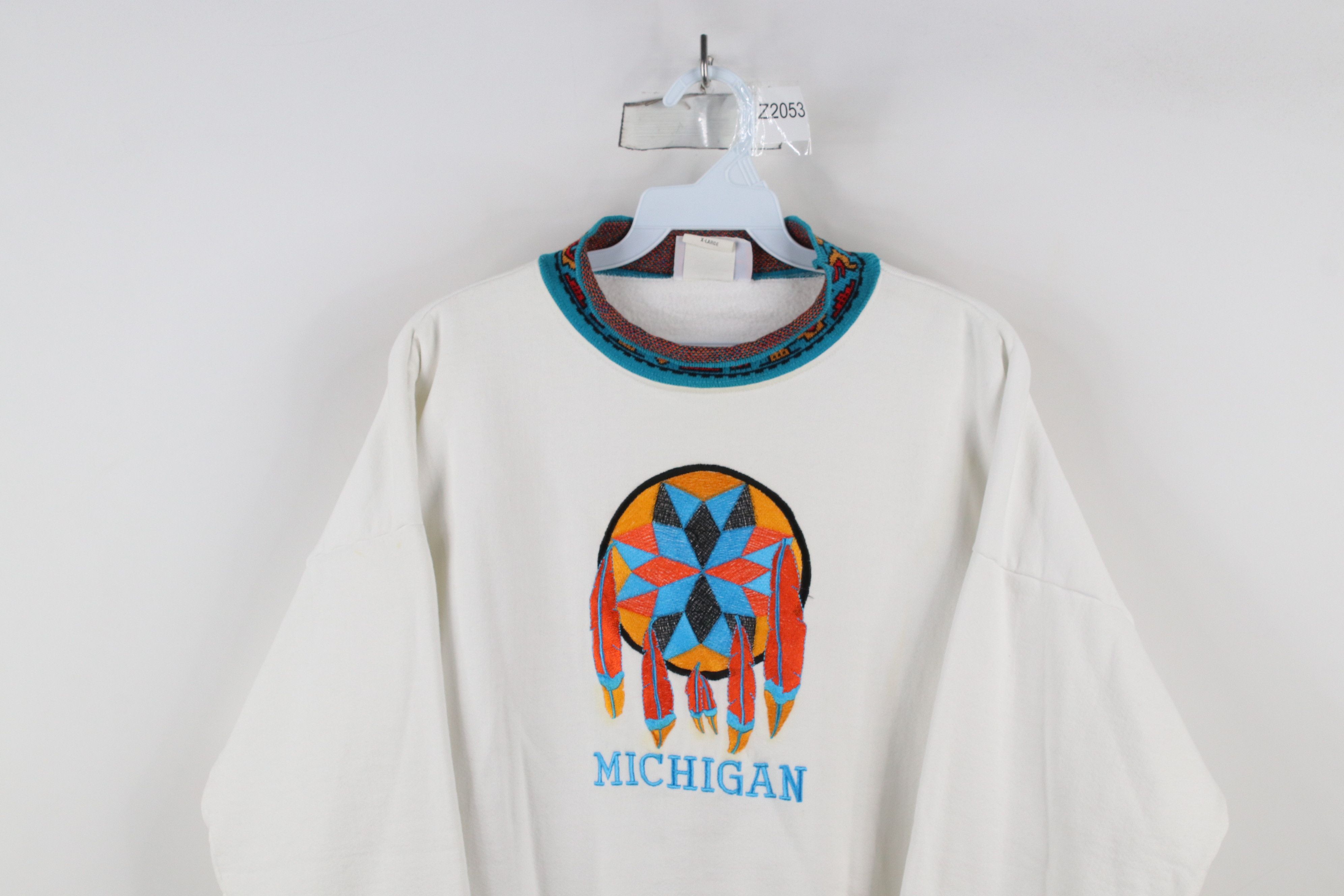 Vintage Vintage 90s Streetwear Michigan Southwestern Sweatshirt USA Size XL / US 12-14 / IT 48-50 - 2 Thumbnail