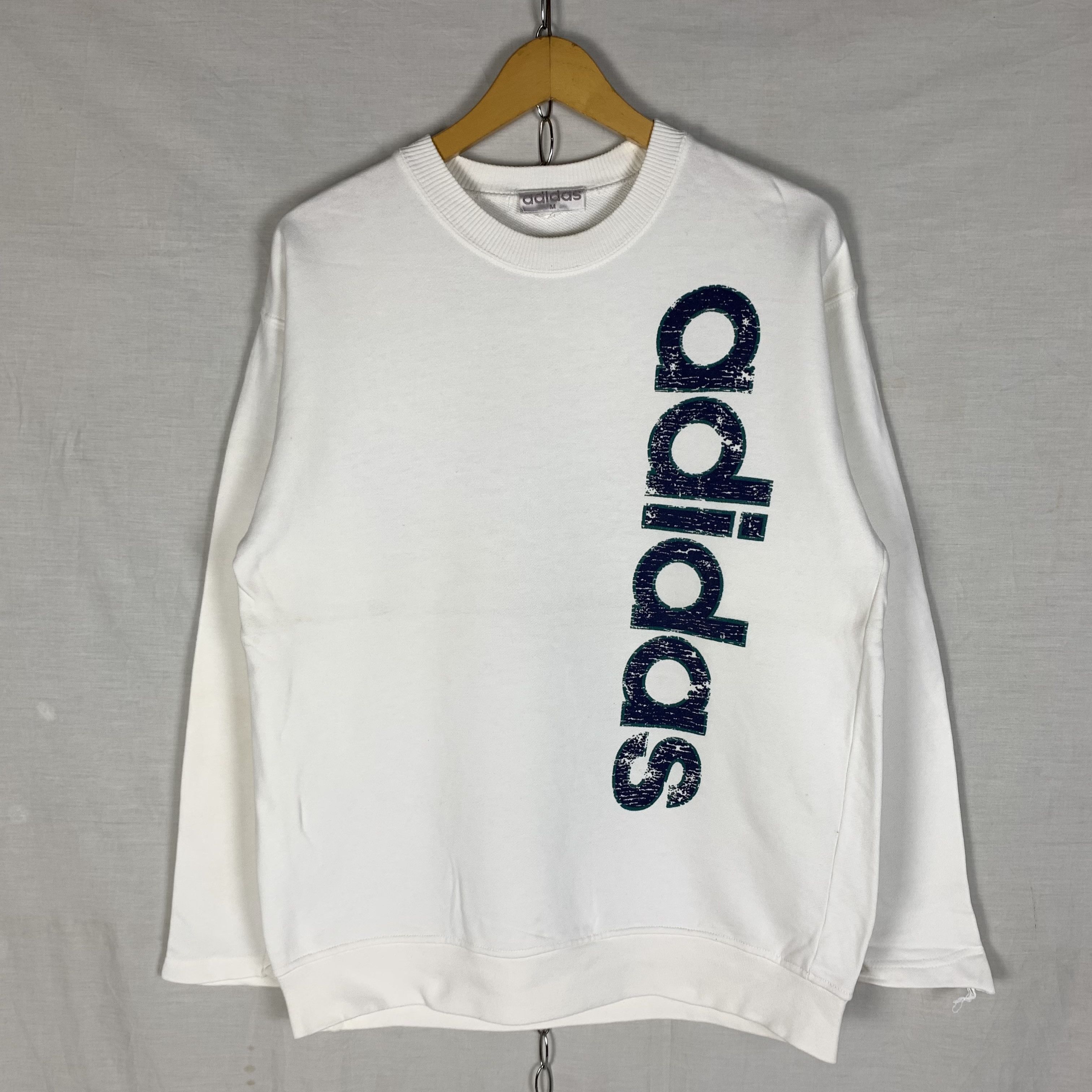 Adidas Vintage Adidas Trefoil Sweatshirt Crewneck Size US M / EU 48-50 / 2 - 1 Thumbnail