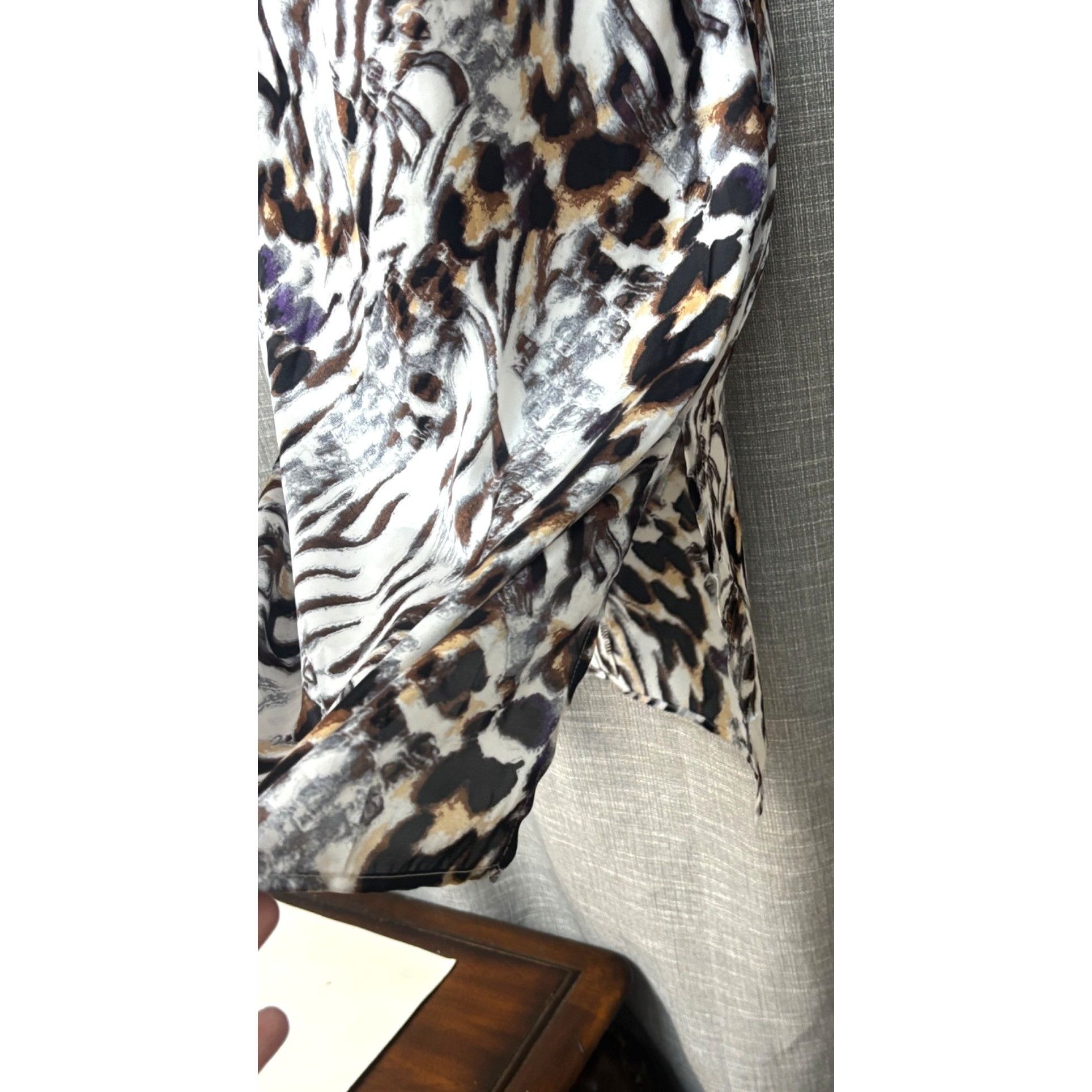 Other One Clothing Juniors' Animal-Print Slip Dress, XXS Size XXS / US 00 / IT 34 - 6 Thumbnail
