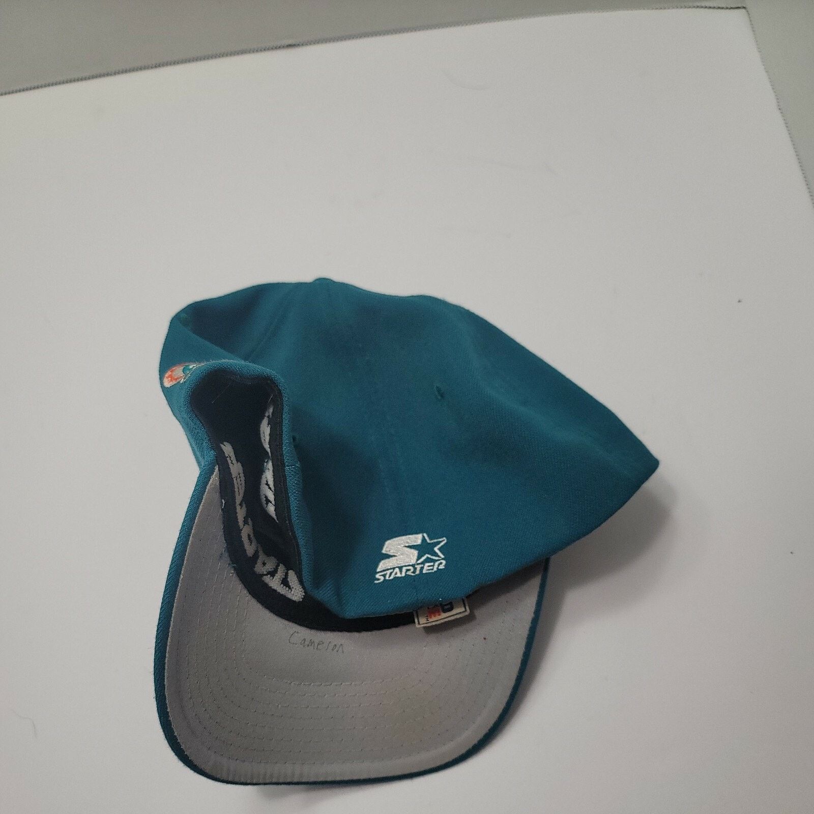 Starter Vtg Pro Line Miami Dolphins Starter Fitted Hat Cap 7 - 7 3/4 Size ONE SIZE - 5 Thumbnail