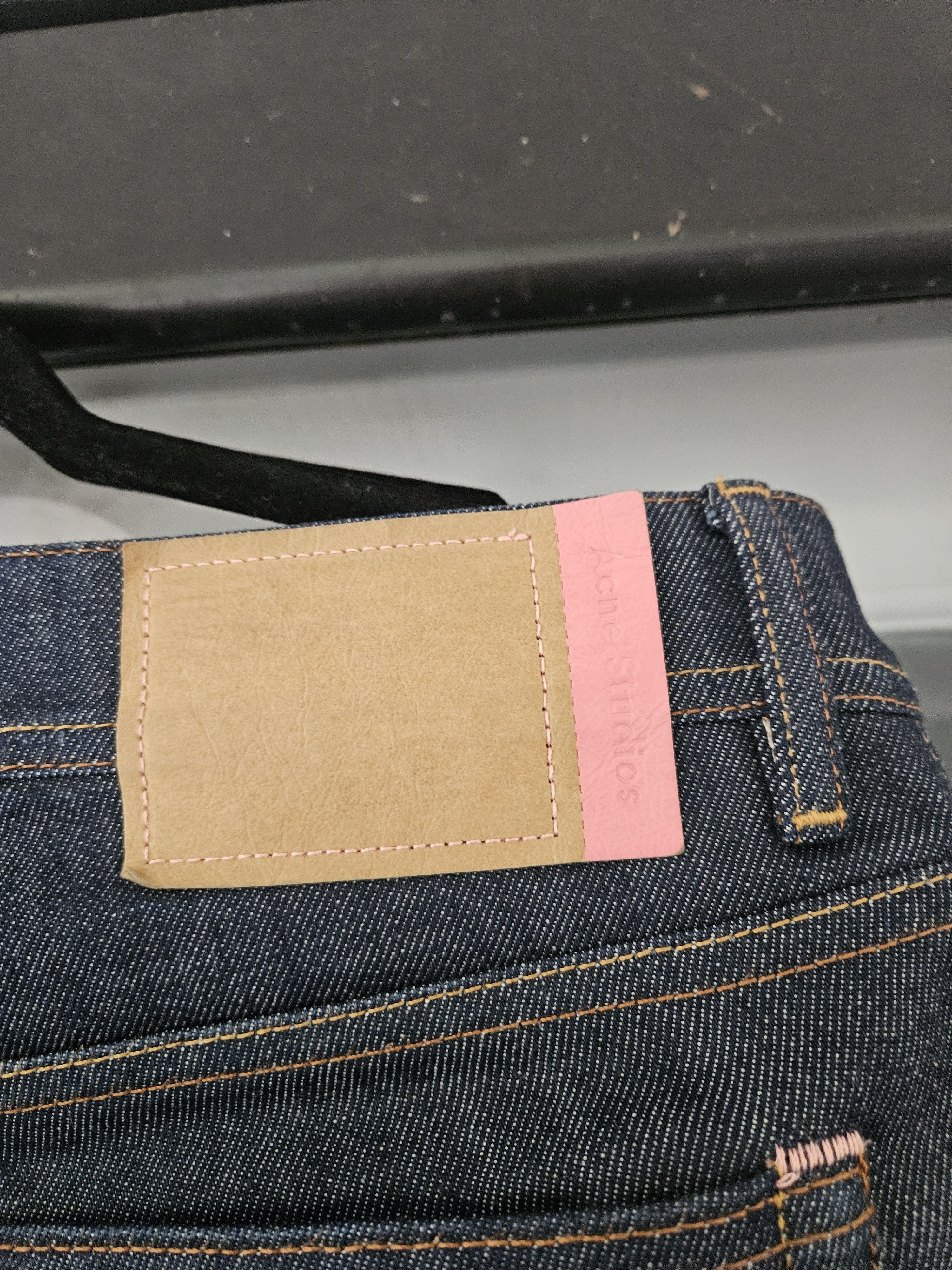Acne Studios Blå Konst North Indigo Back Patch Dark Blue Denim Jeans Size US 34 / EU 50 - 8 Thumbnail
