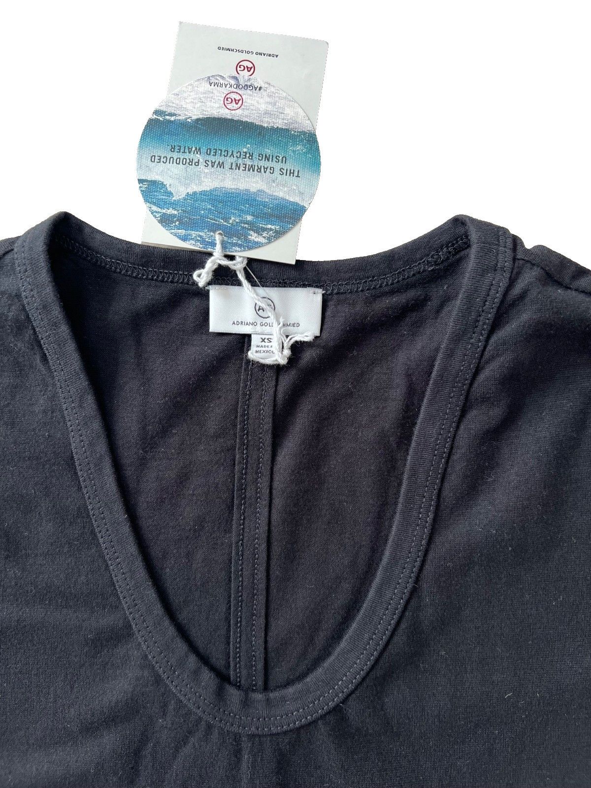 AG Adriano Goldschmied AG Adriano Goldschmied Henson Tee Black ( XS ) Size XS / US 0-2 / IT 36-38 - 4 Thumbnail