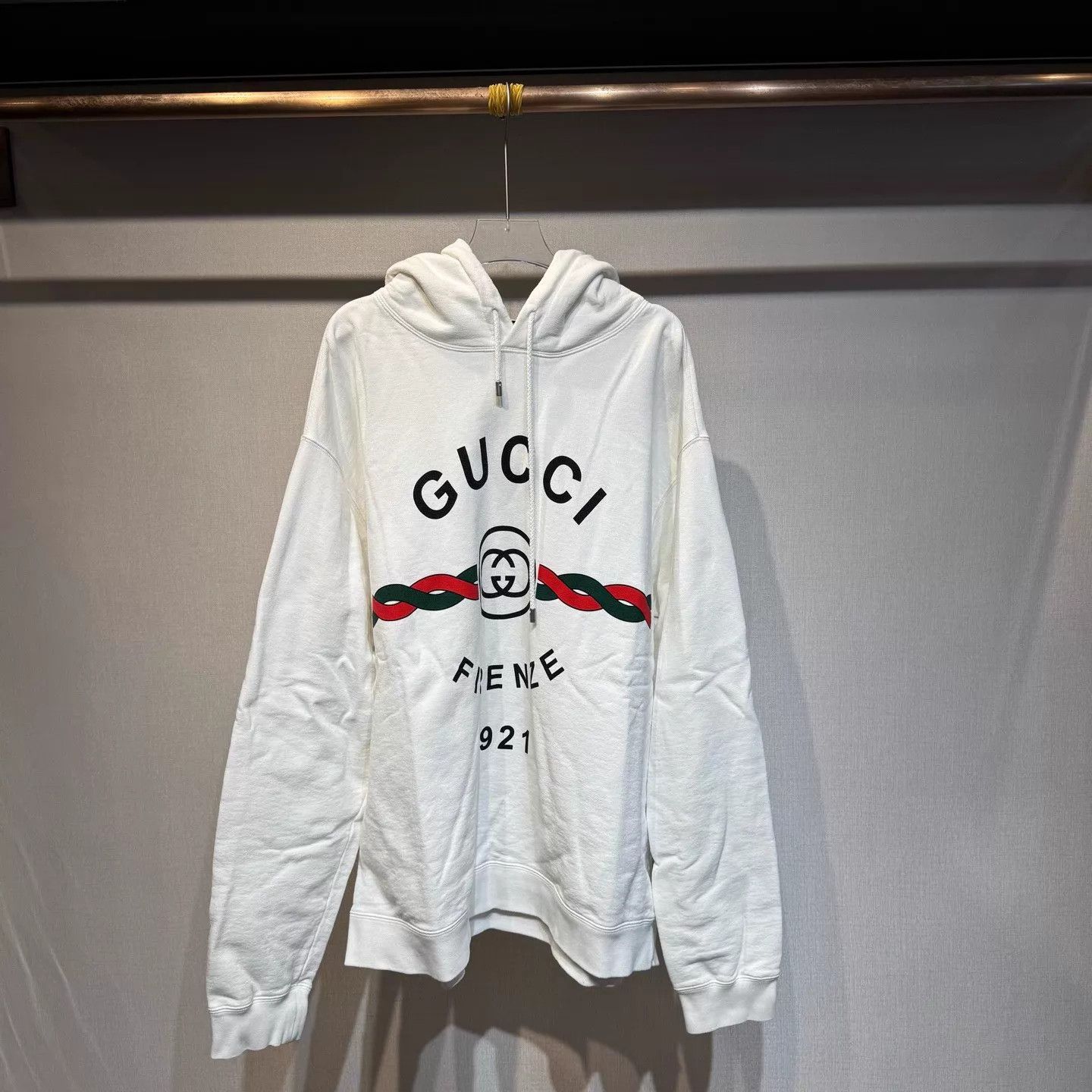 Gucci Gucci white chest belt logo hoodie XXL new Size US XXL / EU 58 / 5 - 1 Thumbnail