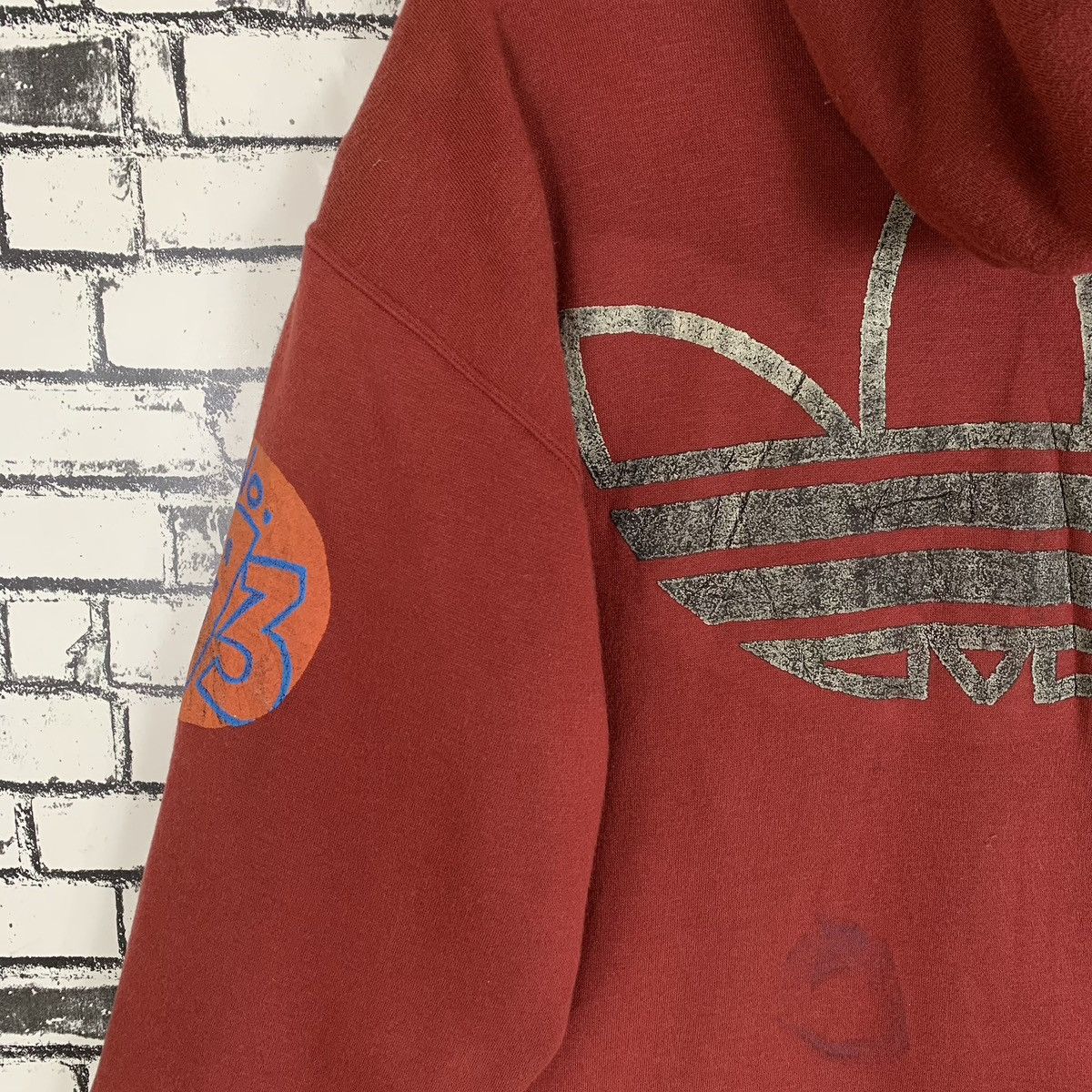 Adidas Vintage 90s Adidas Art Sherpa Hoodie Jacket Size US M / EU 48-50 / 2 - 8 Thumbnail