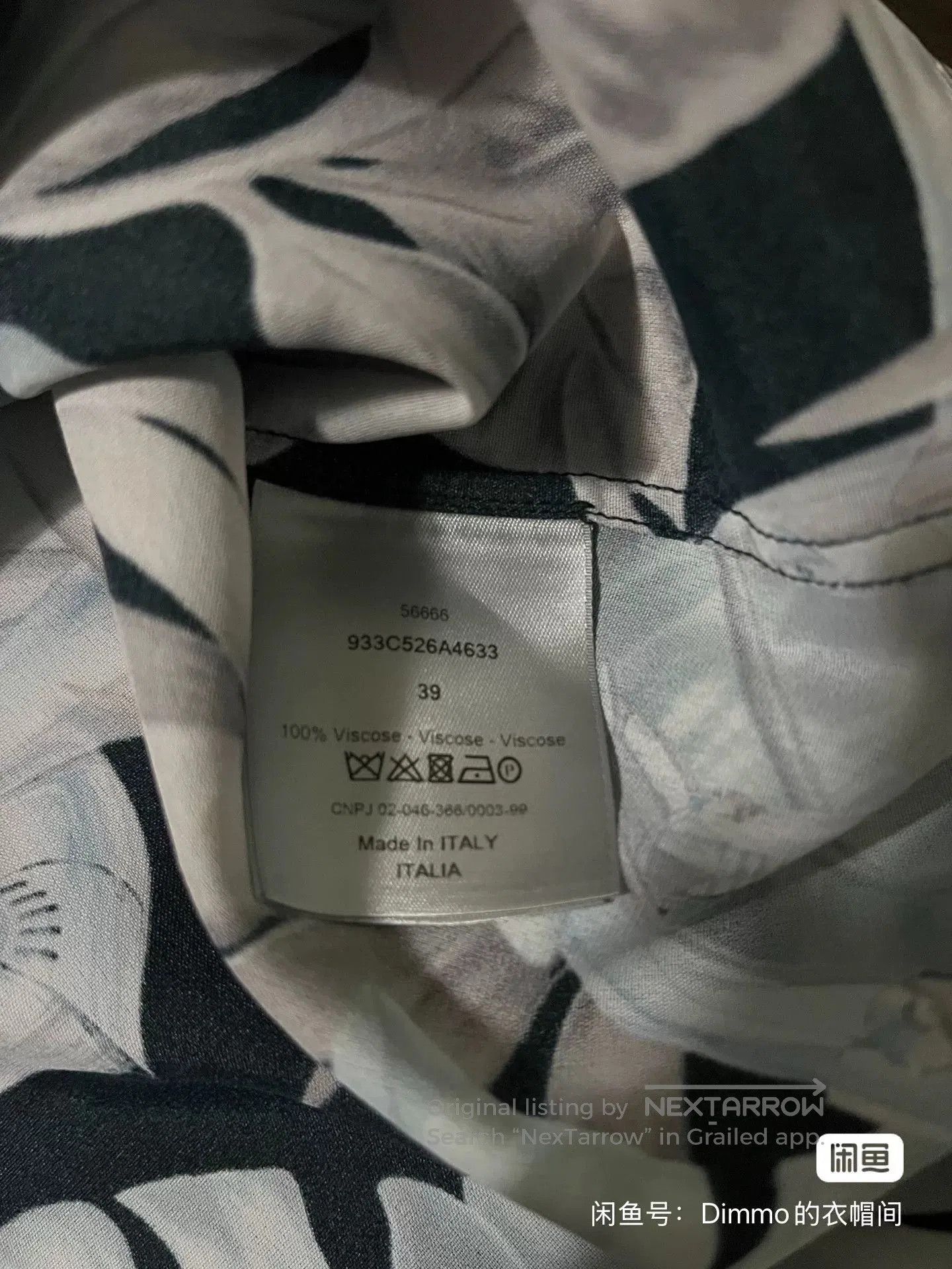 Visvim Dior Collaboration Robot Print Shirt. Size US M / EU 48-50 / 2 - 4 Thumbnail