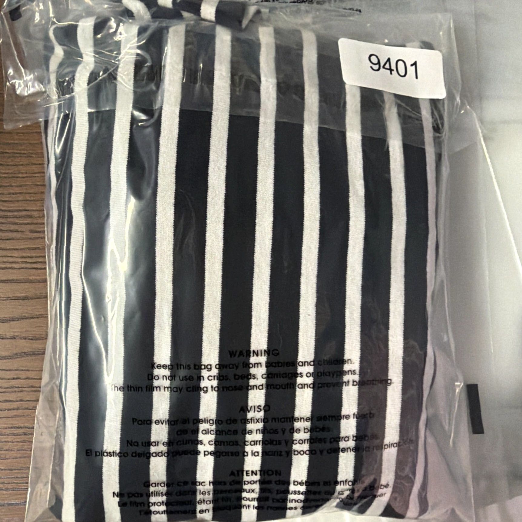 Everlane Everlane Women's Shirt T-Shirt 3/4 Sleeve Knit Cotton Striped Black L Size L / US 10 / IT 46 - 4 Thumbnail