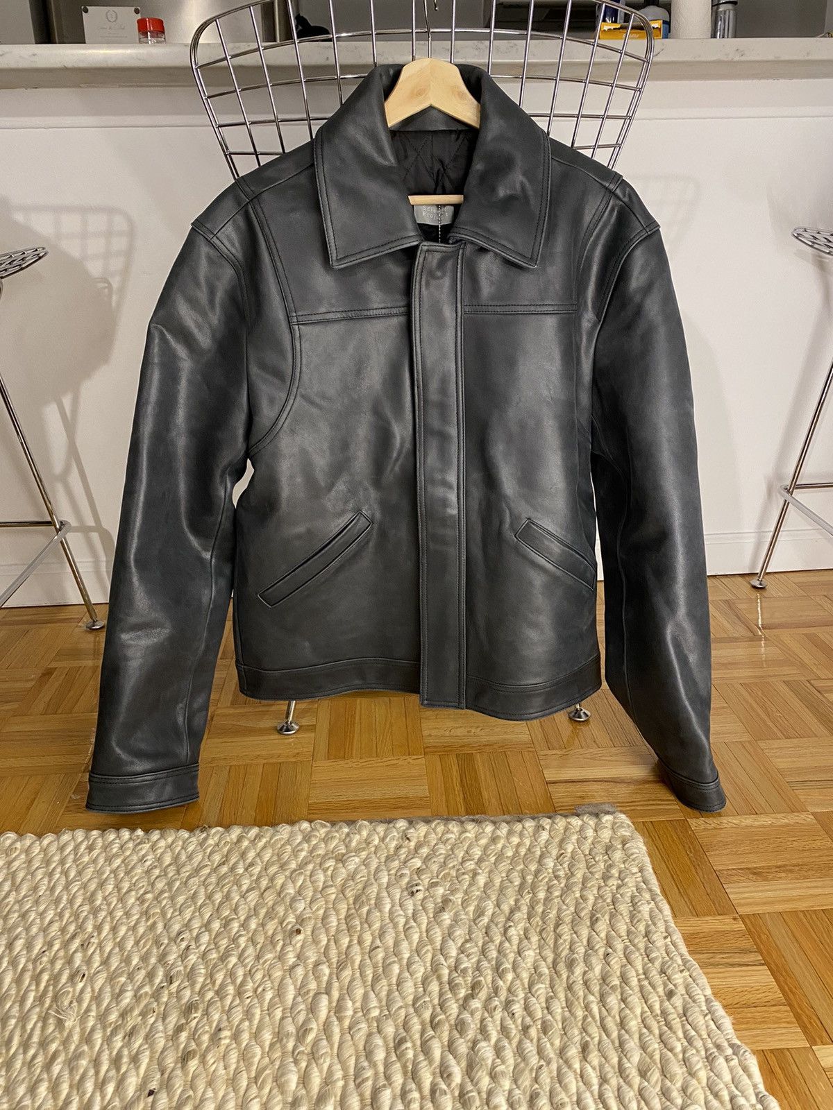 Other ScienceProject Washed Leather Jacket Size US L / EU 52-54 / 3 - 2 Thumbnail