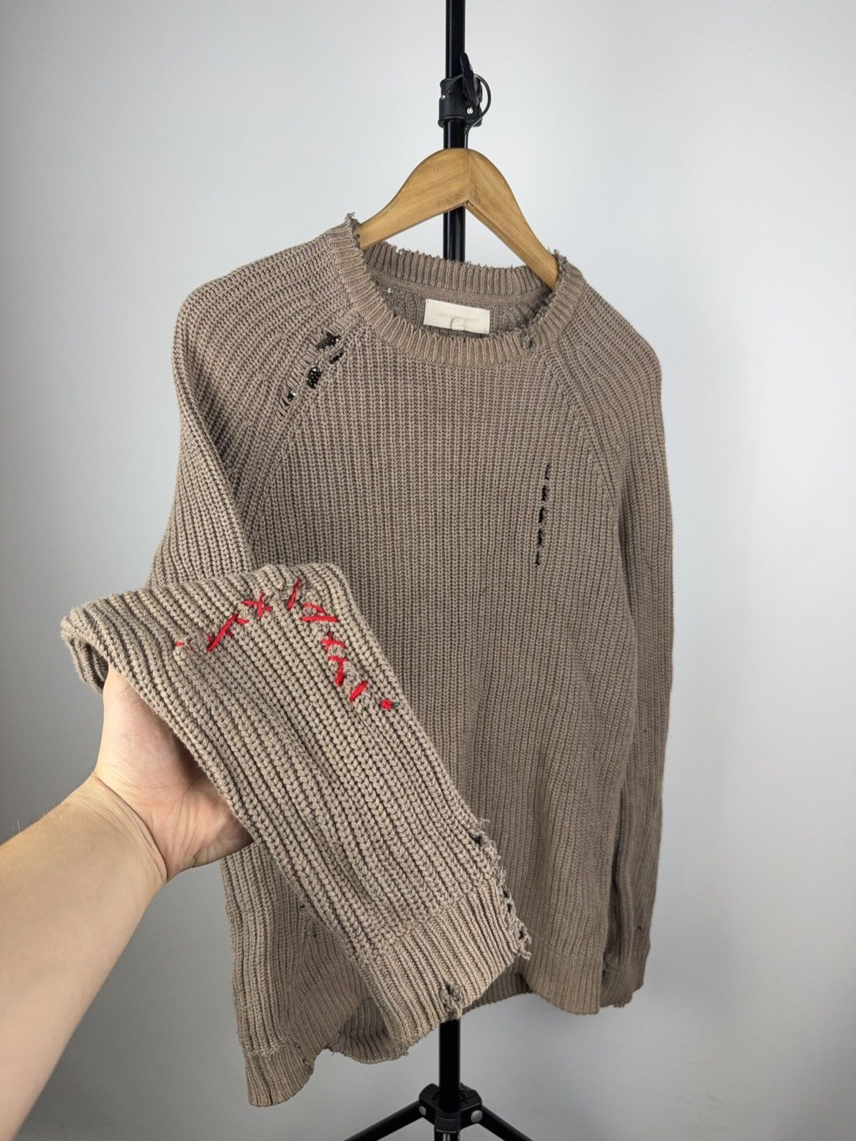 Japanese Brand Vintage 90s Distressed Japanese style sweater Size US M / EU 48-50 / 2 - 4 Thumbnail
