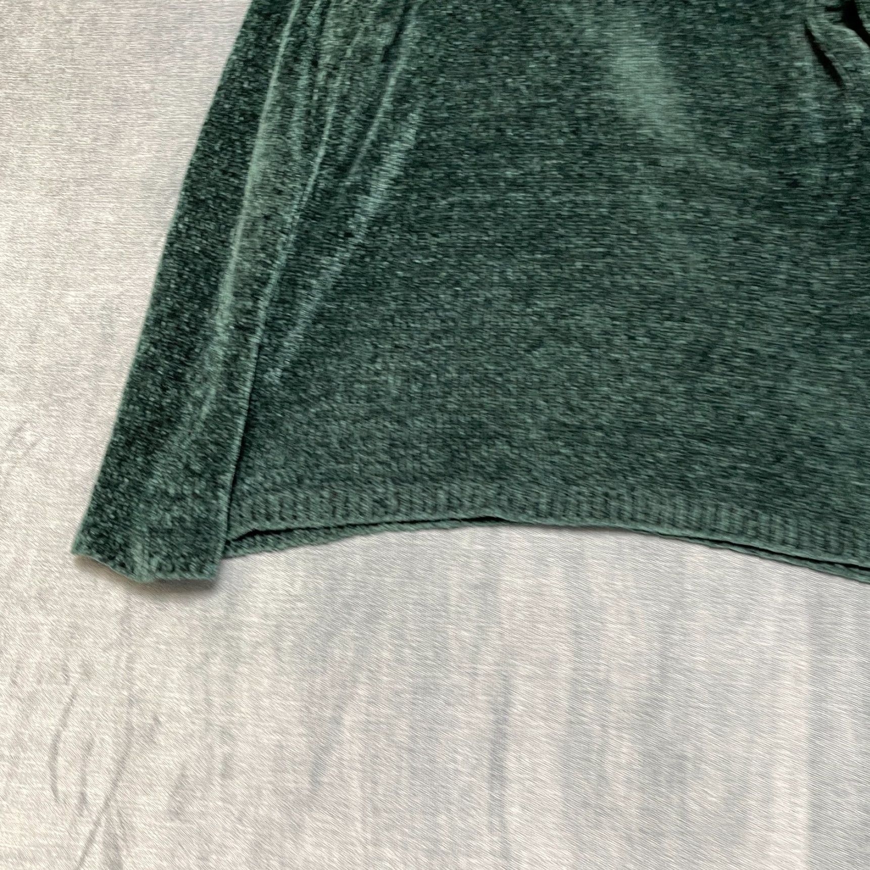 Croft & Barrow Womens Croft & Barrow Sweater Boatneck Green Chenille Small Fluffy Highland Long Sleeve Pullover Casual Knit Stylish Fall Winter Regular Size S / US 4 / IT 40 - 3 Thumbnail