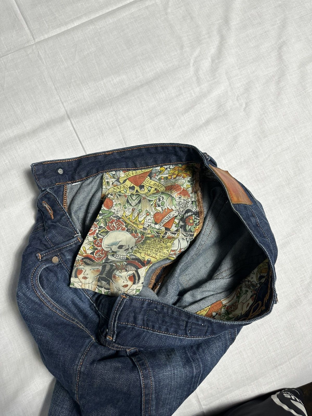 Christian Audigier × Ed Hardy × Vintage Y2K Ed Hardy Jeans Size US 34 / EU 50 - 11 Thumbnail