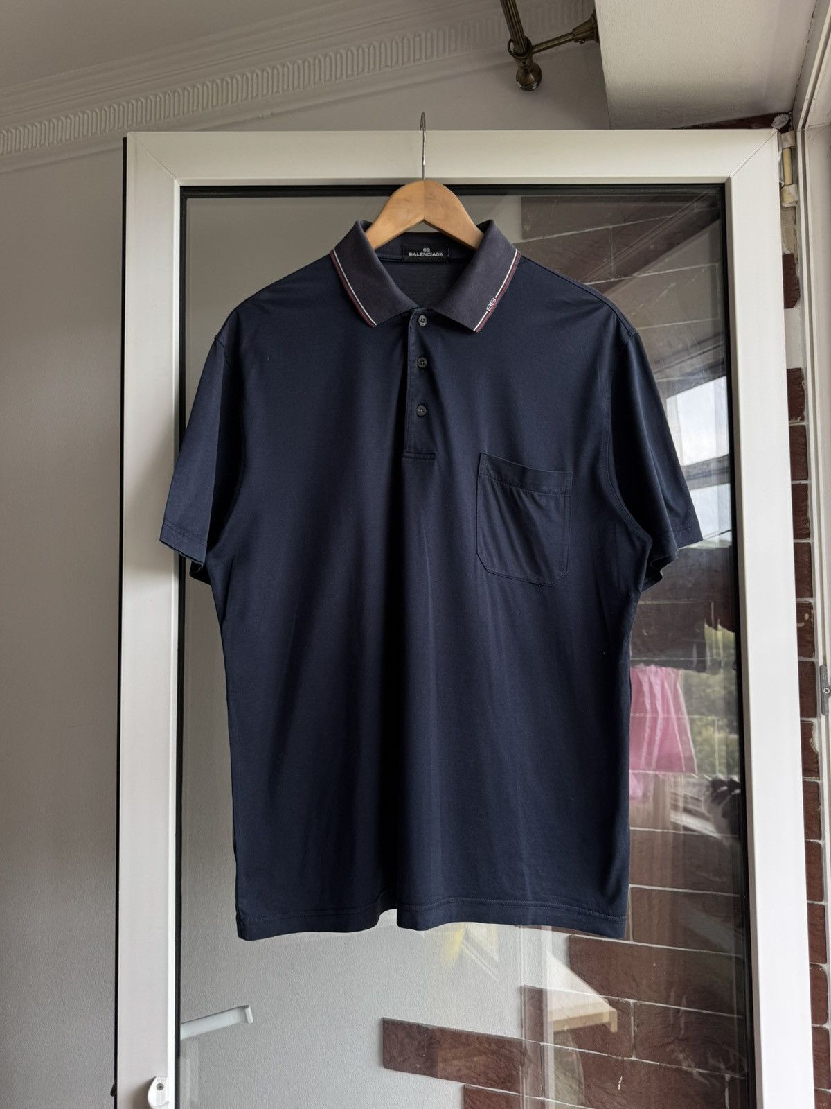 Balenciaga Navy Polo | Grailed
