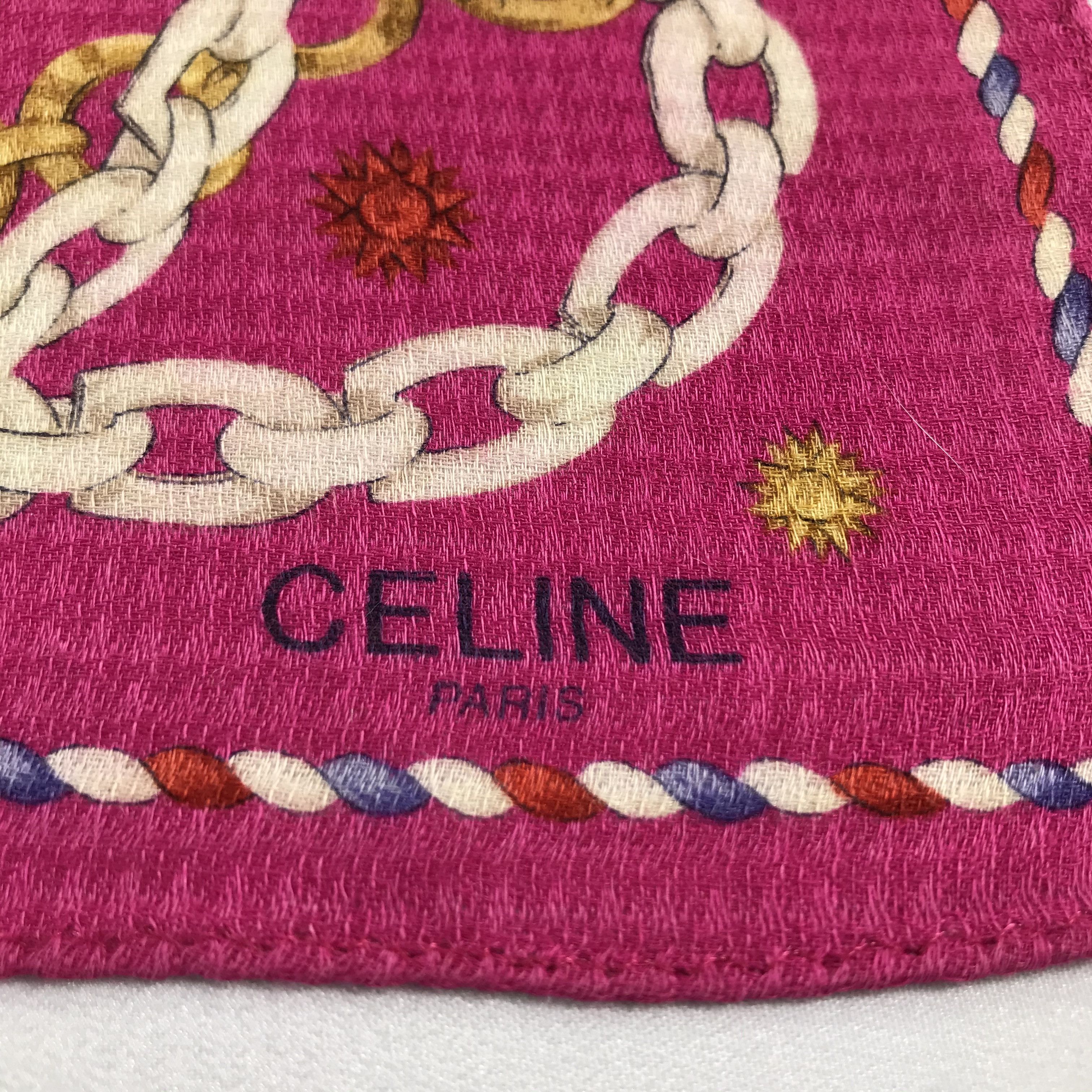 Celine Celine Luxury Handkerchief Bandana Neckerchief H708 Size ONE SIZE - 3 Thumbnail