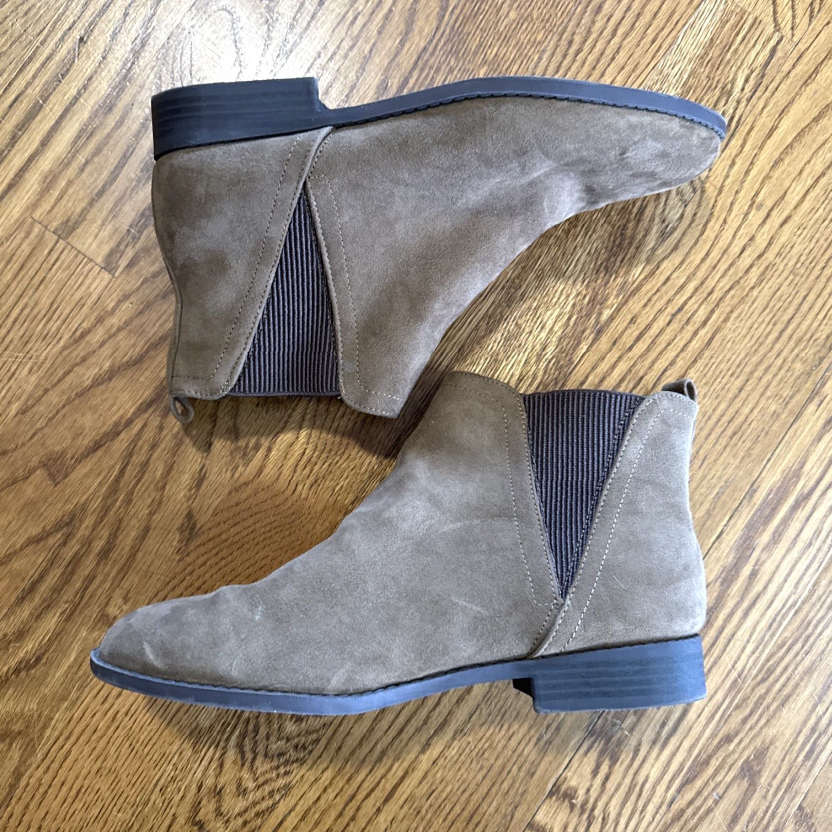 Primark Primark Chelsea Boots 10 Cognac Ankle Booties Vegan Suede Capsule Minimalist Women's Faux Suede Chelsea Boot US 10 Brown Autumn 2020s Size US 10 / IT 40 - 3 Thumbnail