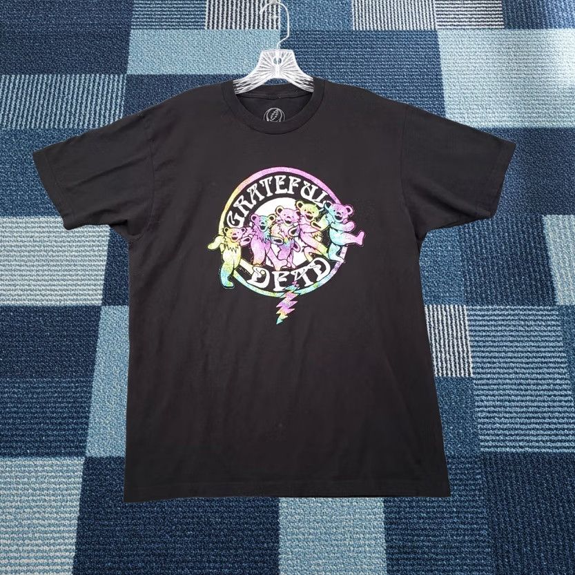 Vintage Grateful Dead Dancing Bears T Shirt Mens Large Black Crew Neck Tee Band Music Rock Size US L / EU 52-54 / 3 - 1 Thumbnail