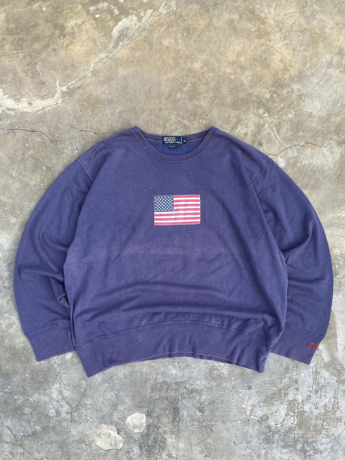 Polo Ralph Lauren × Vintage 90’s Polo Ralph Lauren America Flag Size US L / EU 52-54 / 3 - 1 Thumbnail