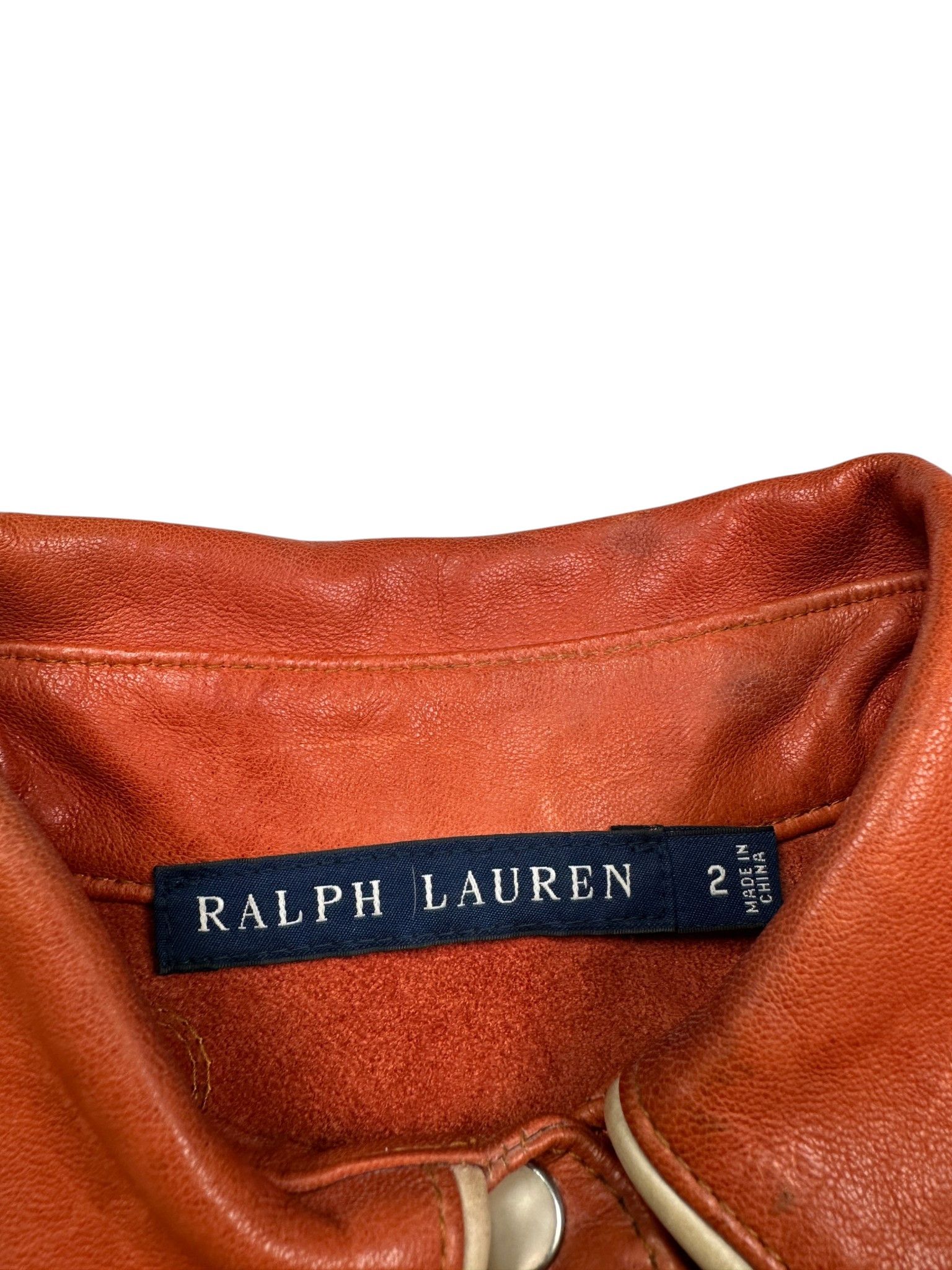 Ralph Lauren Orange And Green Cowboy Jacket Size XS / US 0-2 / IT 36-38 - 7 Thumbnail