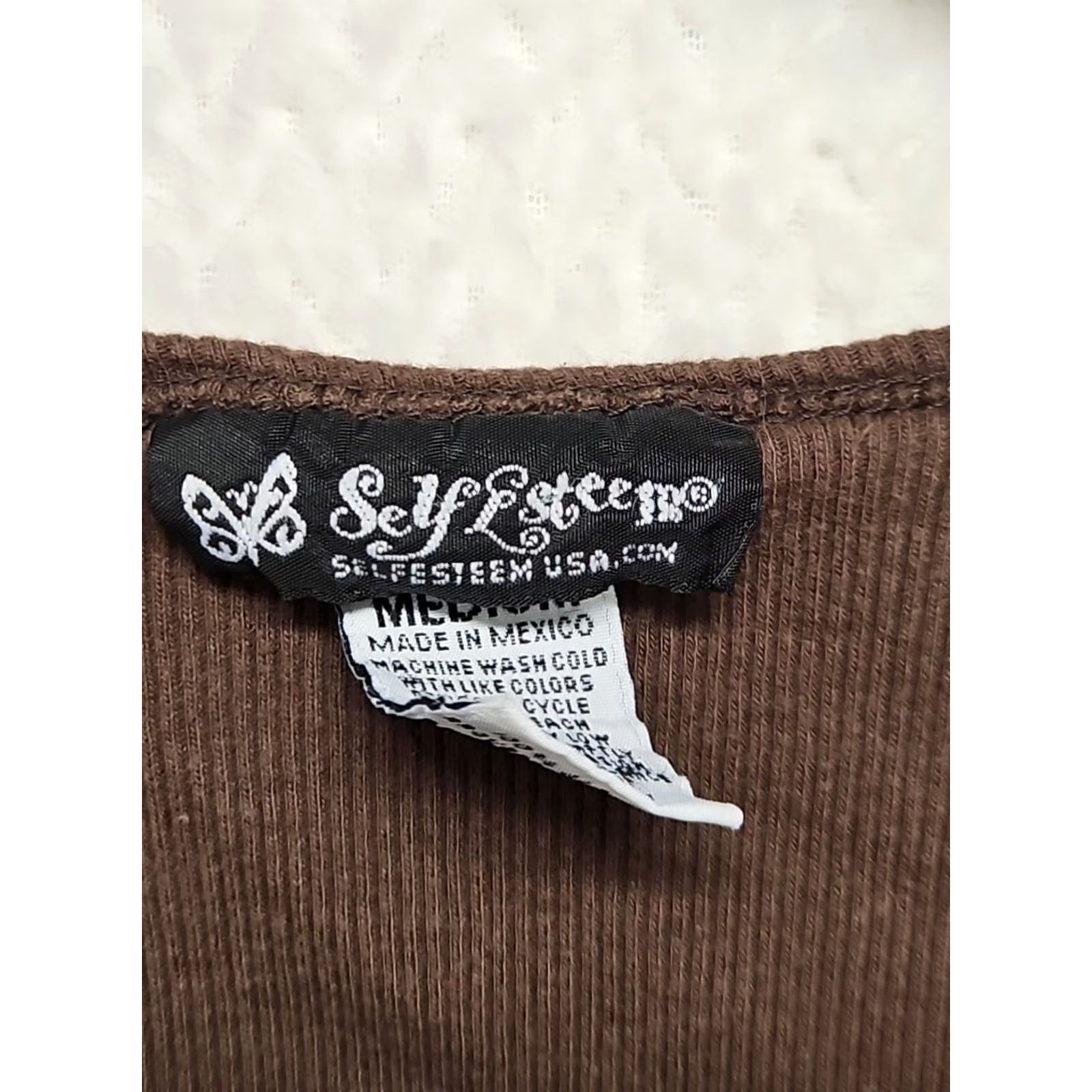 CHOCOOLATE Y2K Chocolate Brown Ribbed Graphic Tank Rock Grunge Angel Self Esteem Scoop Neck Sleeveless Pullover M Juniors Women Tank Brown Angel Mens Girls Women Size M / US 6-8 / IT 42-44 - 4 Thumbnail
