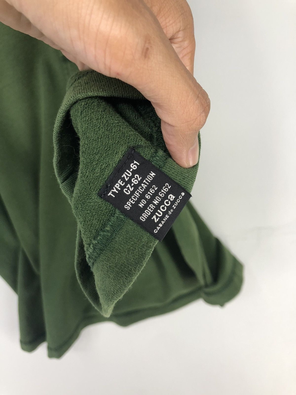 Zucca Cabane De Zucca Single Pocket Faded Green Oversize Tshirt Size US M / EU 48-50 / 2 - 9 Thumbnail