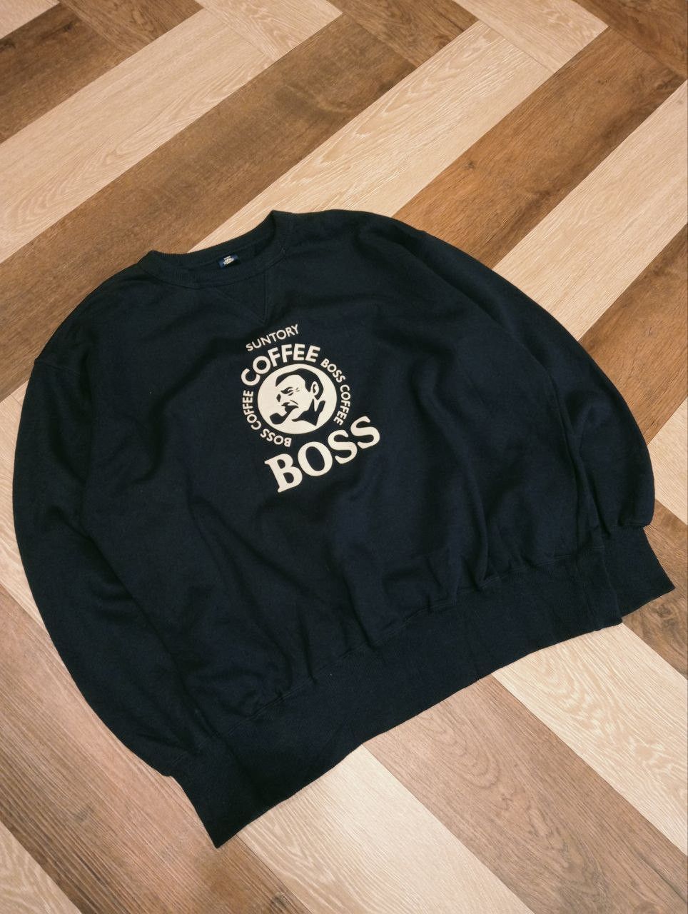 Japanese Brand VINTAGE SUNTORY BOSS COFFEE BIG LOGO SWEATSHIRT Size US L / EU 52-54 / 3 - 1 Thumbnail