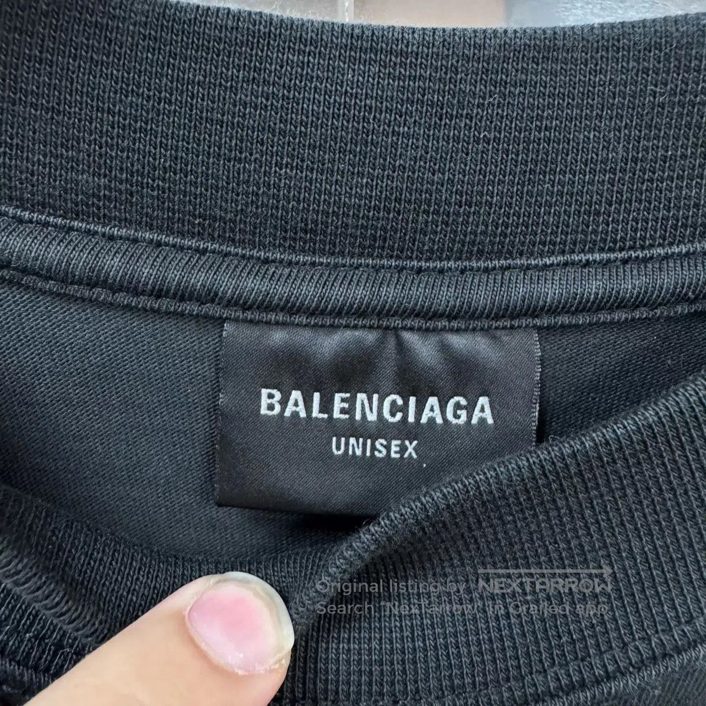 Balenciaga Black Short-Sleeve Crewneck Shirt. Size US M / EU 48-50 / 2 - 3 Thumbnail