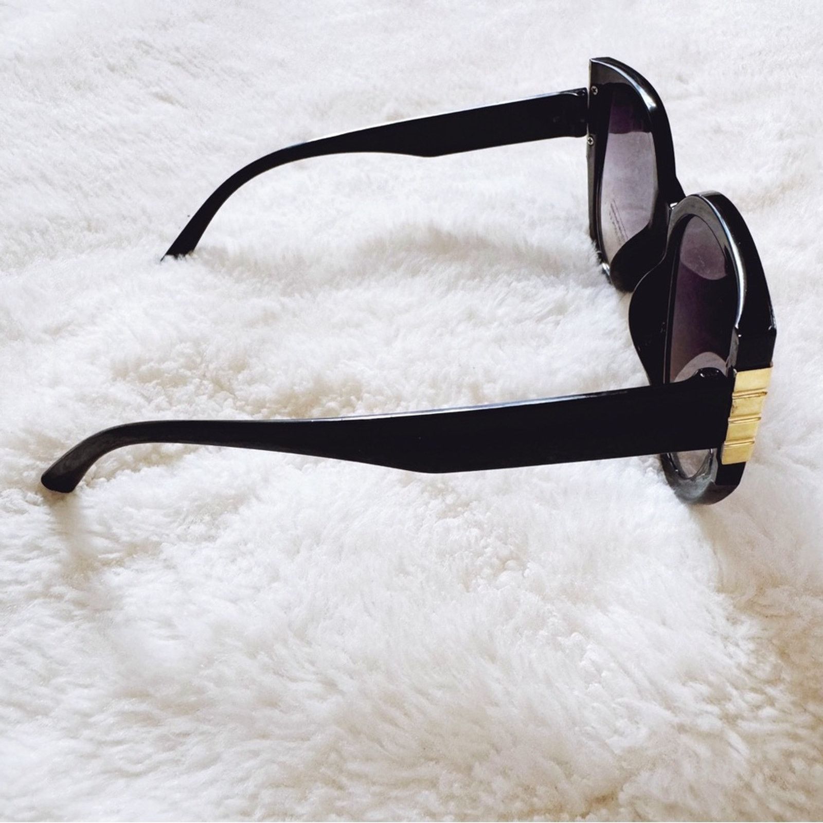 Other Rosy Black Cat Eye Oversized Sunglasses Size ONE SIZE - 6 Thumbnail