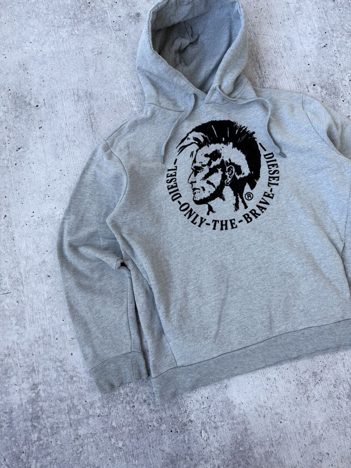 Diesel × Vintage Diesel Vintage Big Logo Hoodie Size US XL / EU 56 / 4 - 4 Thumbnail