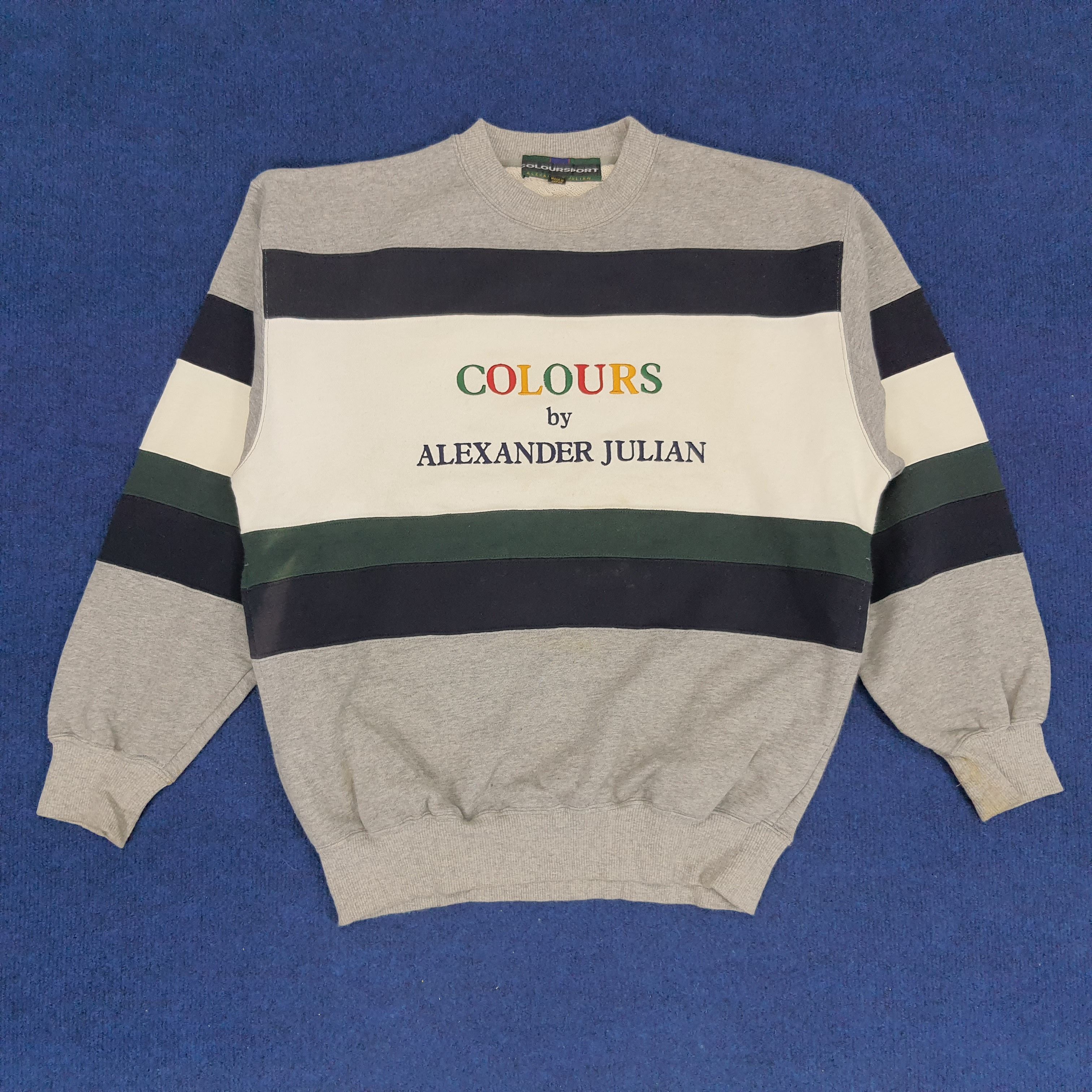 Alexander Julian × Vintage Vintage Colours by Alexander Julian Sweatshirt Size US M / EU 48-50 / 2 - 1 Thumbnail